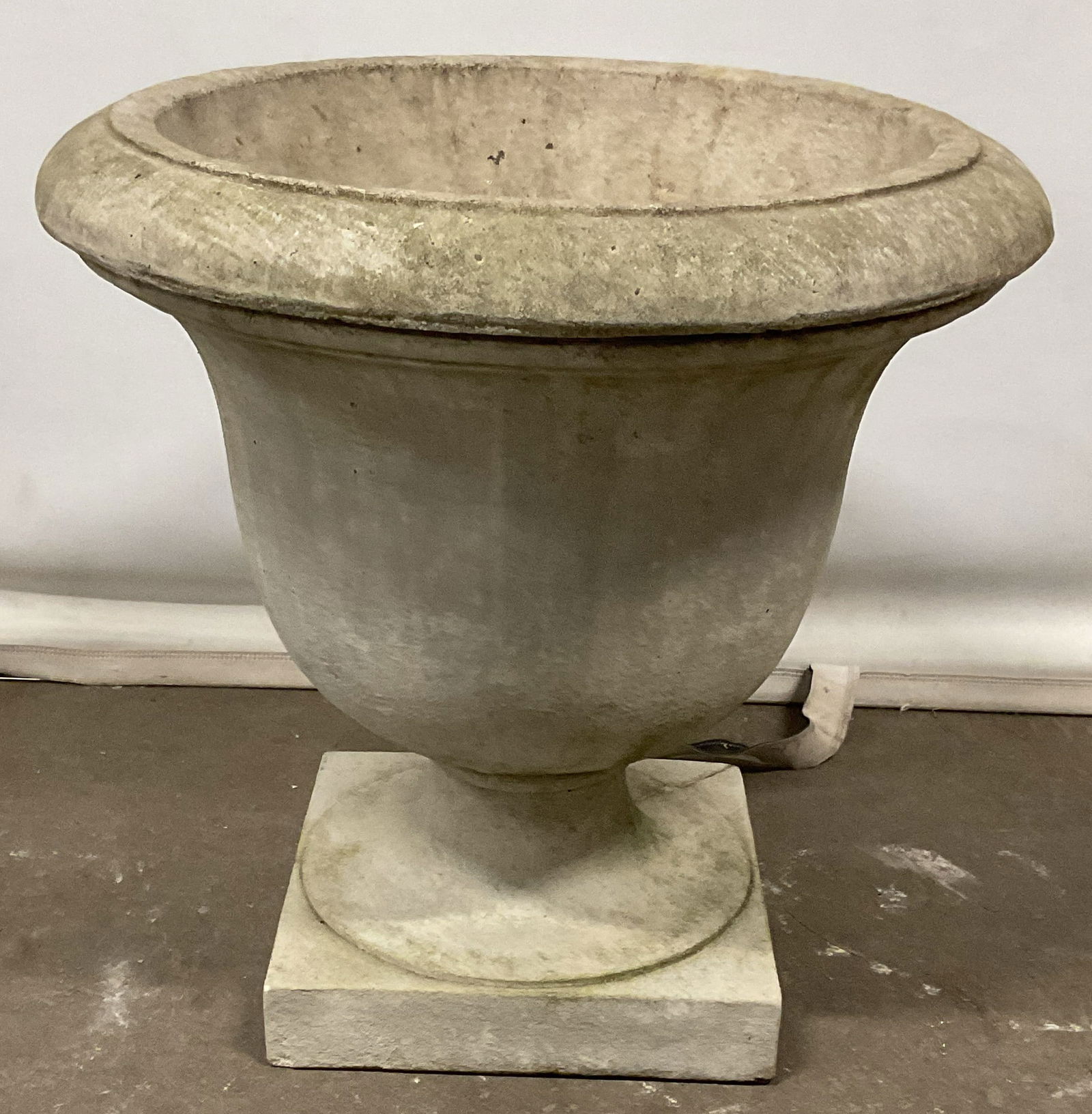 Cement Urn Pedestal Planter (1 of 6)