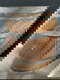 Tonnellerie Oak Wine Barrel, France, 35 In Tall