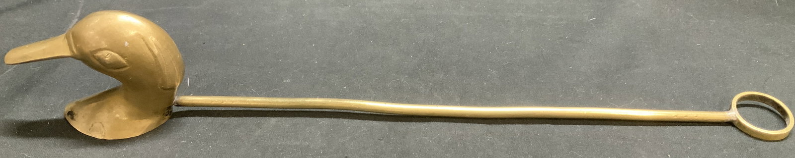 Vntg Brass Duck Head Candle Snuffer (1 of 6)