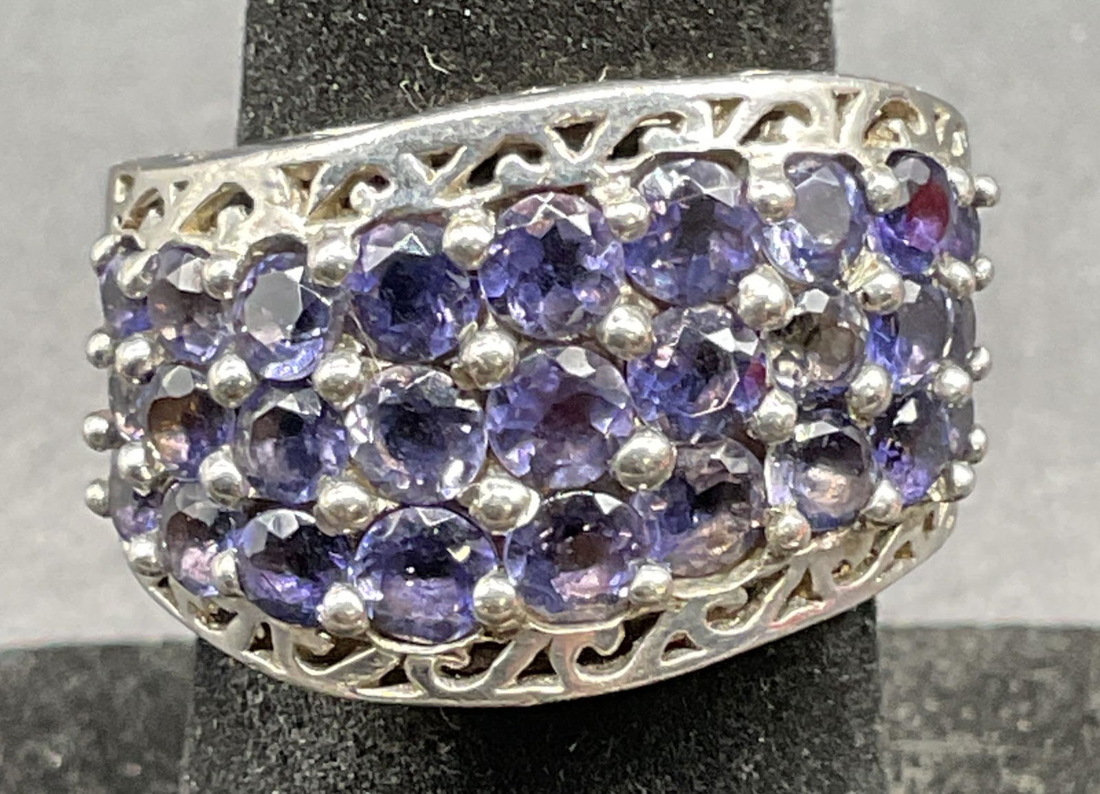 STS Sterling Silver Purple Semiprecious Ring (1 of 6)