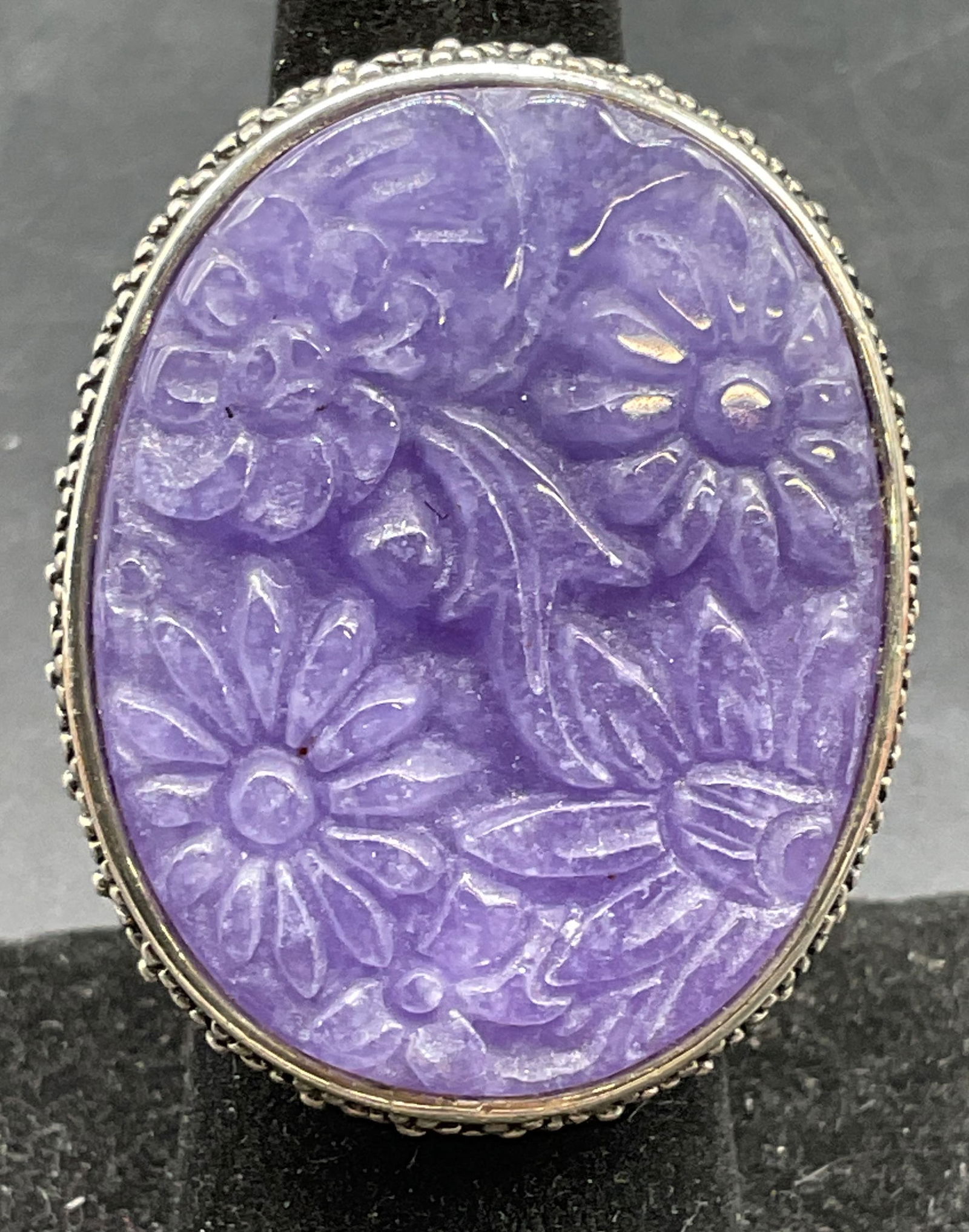 AKR Sterling Silver Semiprecious Flower Ring (1 of 6)