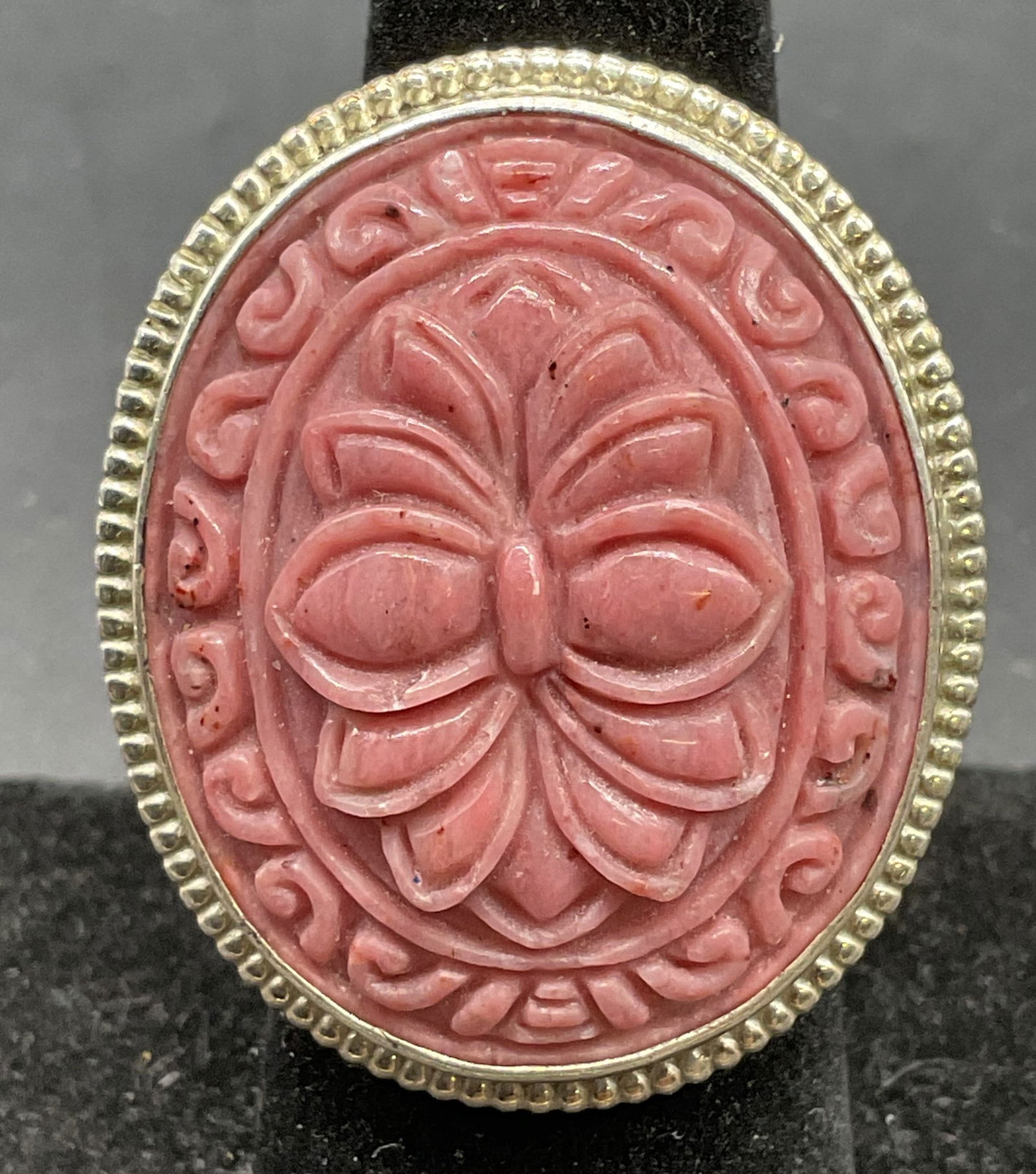 PTI Sterling Silver Carved Semiprecious Ring (1 of 6)