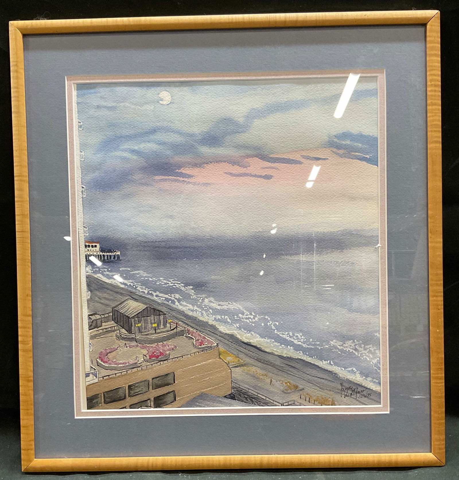 Signed DeStefano Ocean Watercolor Painting (1 of 6)