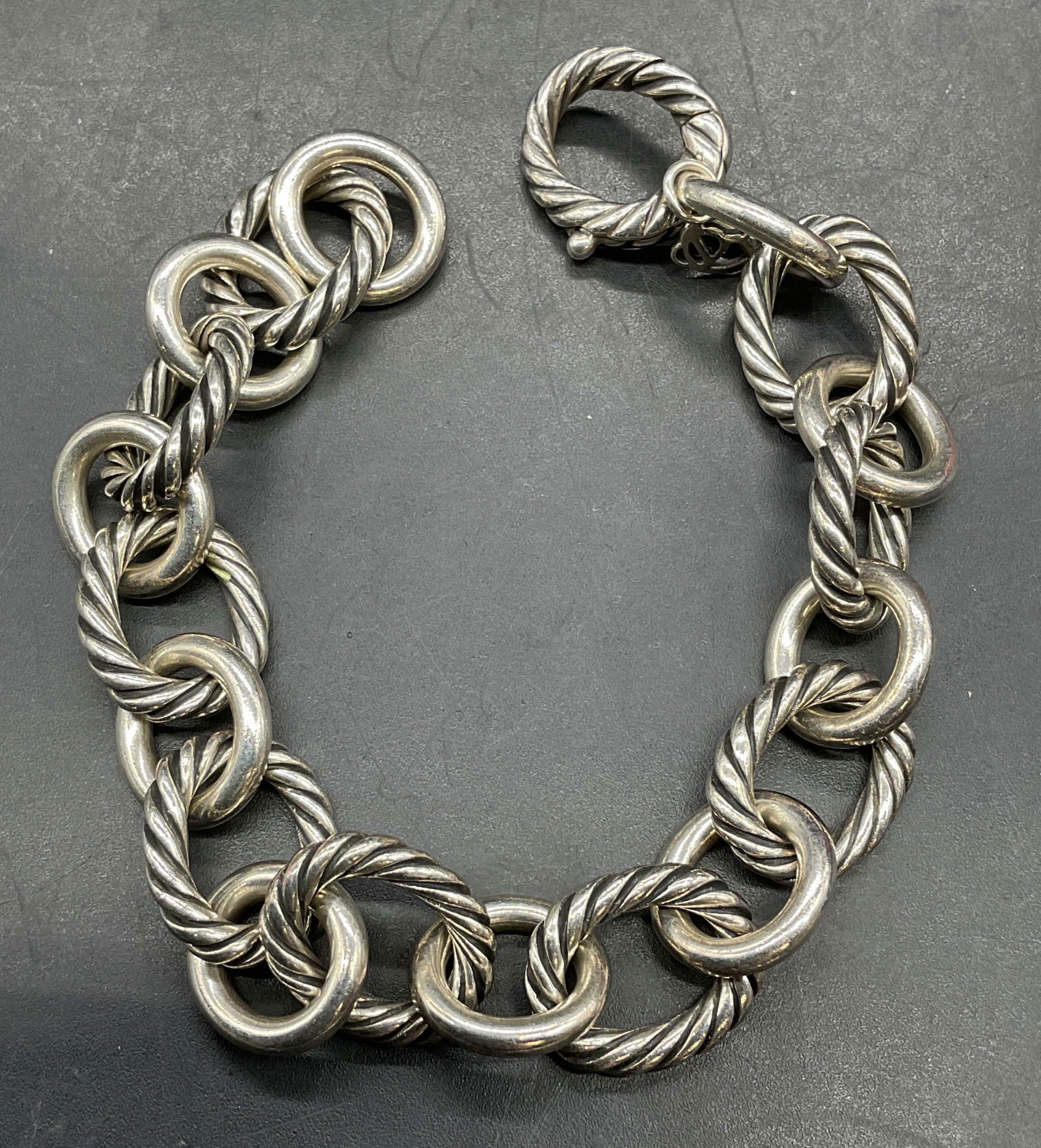 David Yurman Sterling Silver Cable Bracelet (1 of 7)