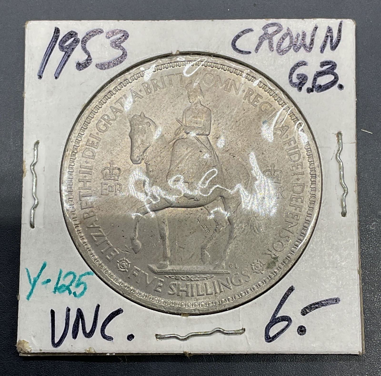 1953 G Britain Queen Elzabeth Coronation Coin (1 of 5)