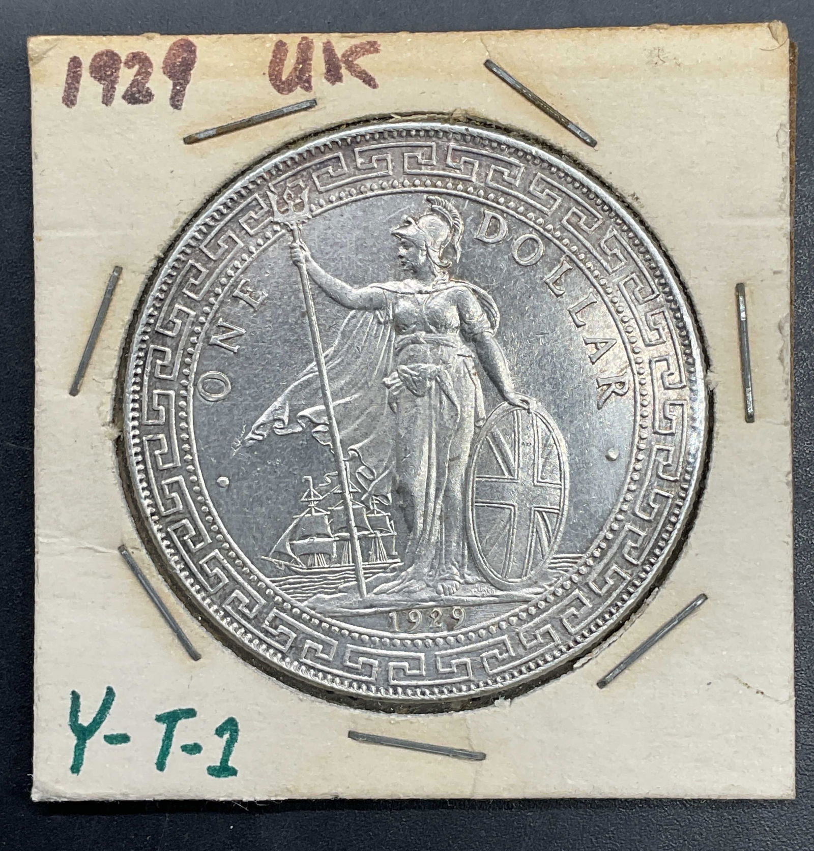 1929 United Kingdom Trade Dollar Coin 900 Silver (1 of 5)
