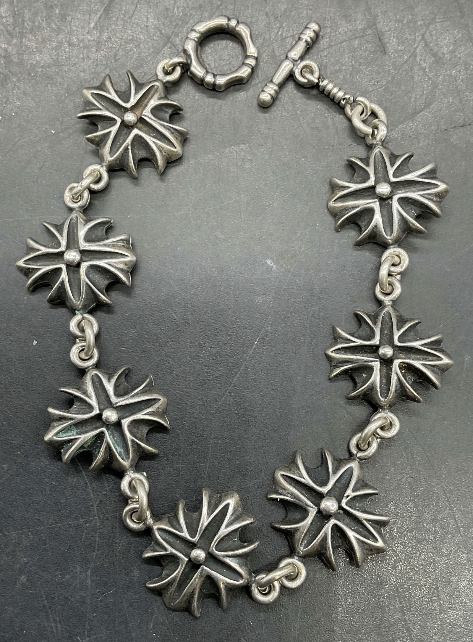 Highlander Sterling Silver Cross Bracelet (1 of 6)