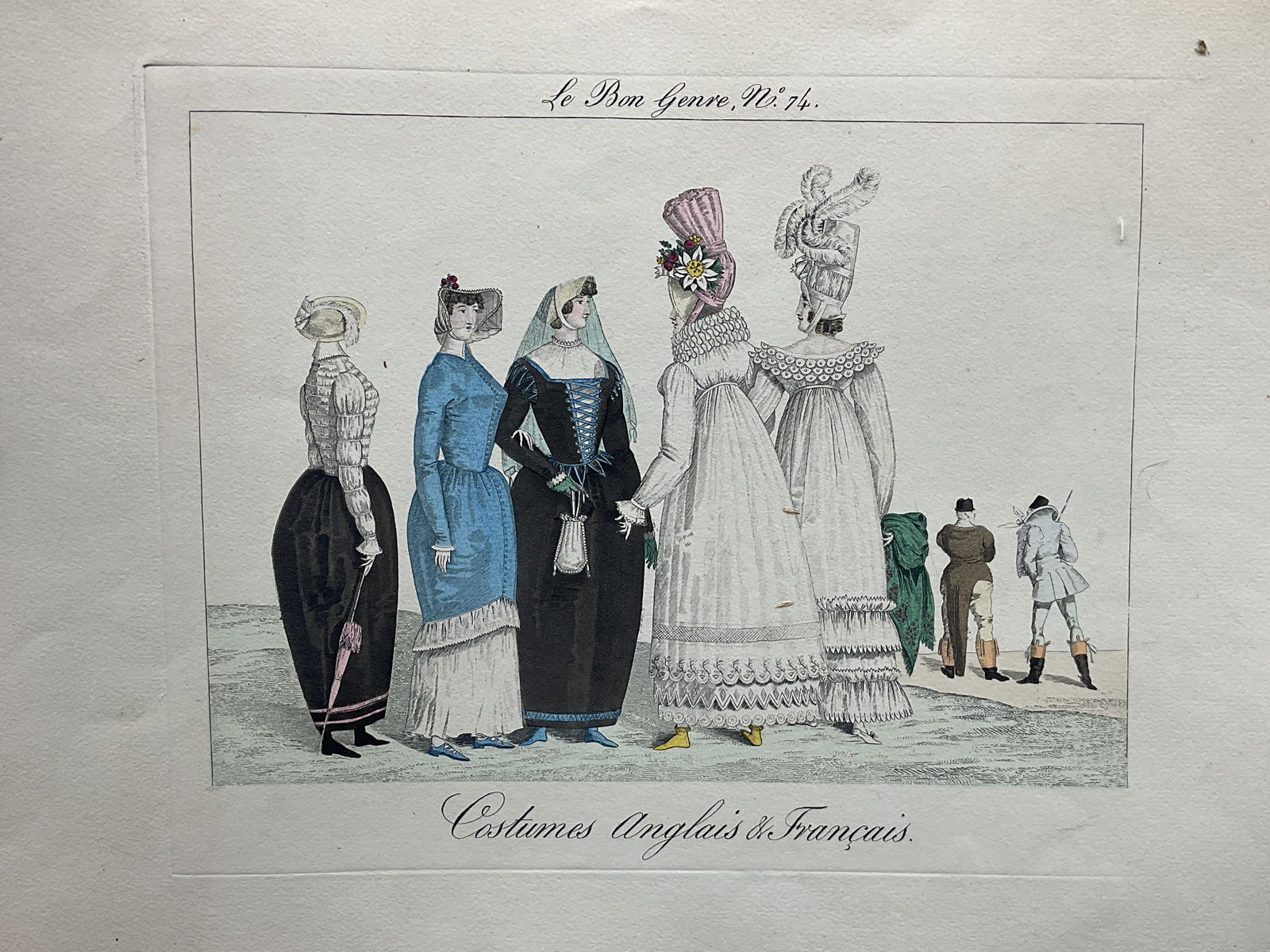 Antq Le Bon Genre English French Fashion Engraving (1 of 6)