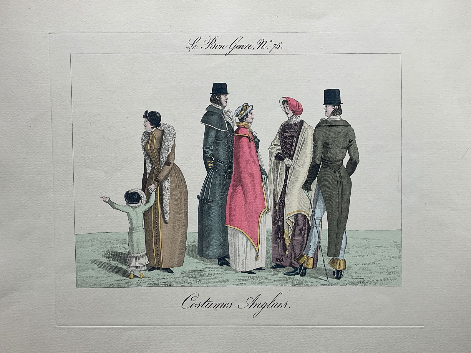 Antq Le Bon Genre English Fashion Engraving (1 of 6)