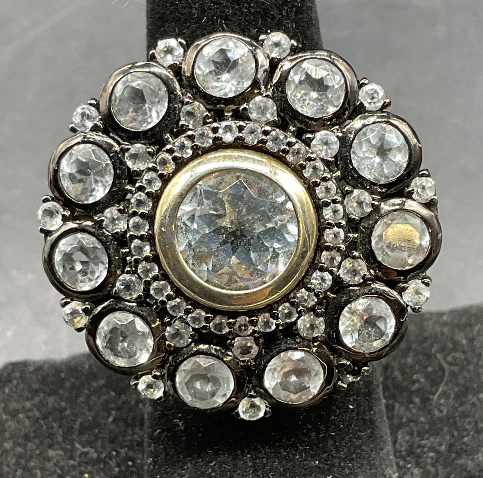 Signed Sterling Silver Semiprecious Ring (1 of 6)