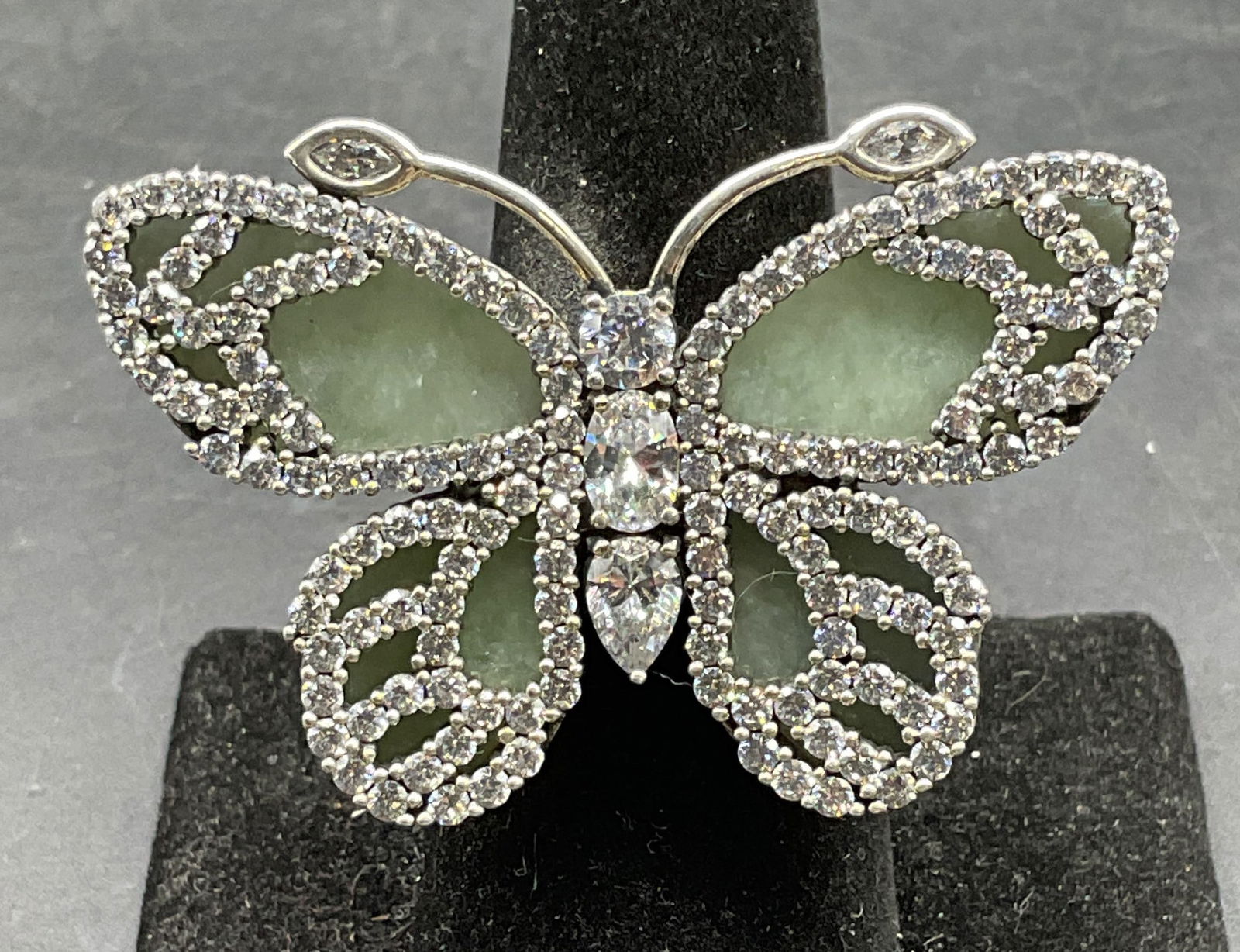 Sterling Silver Semiprecious Butterfly Ring (1 of 6)