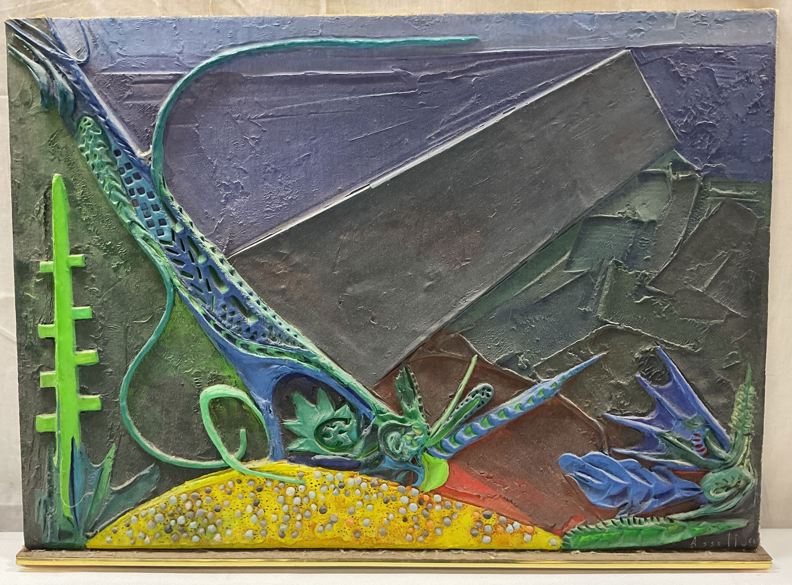 Signed Assetto (Italian b 1911) Abstract Painting (1 of 6)