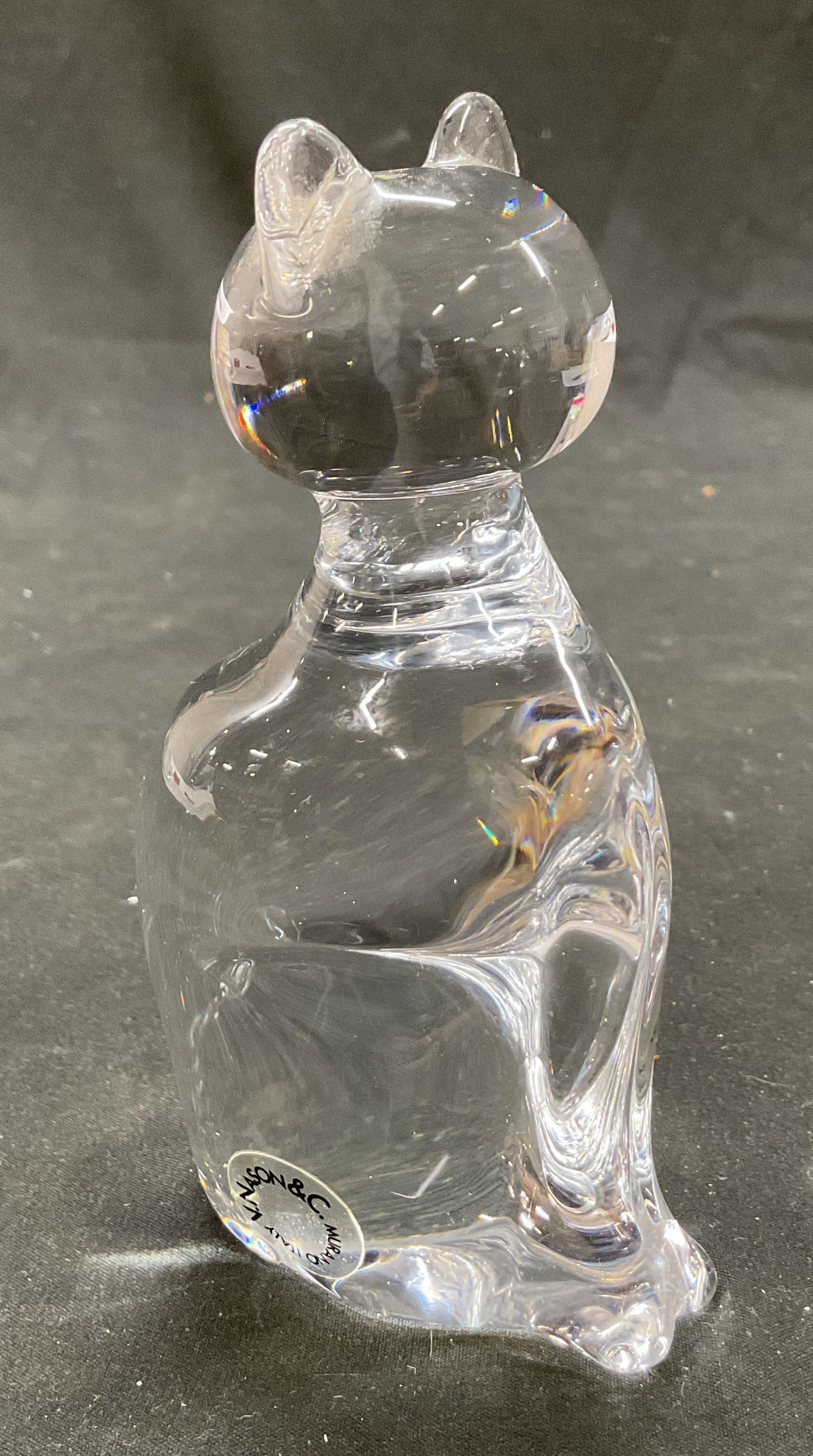 V. Nason & C. Murano Glass Cat Figurine Italy (1 of 9)