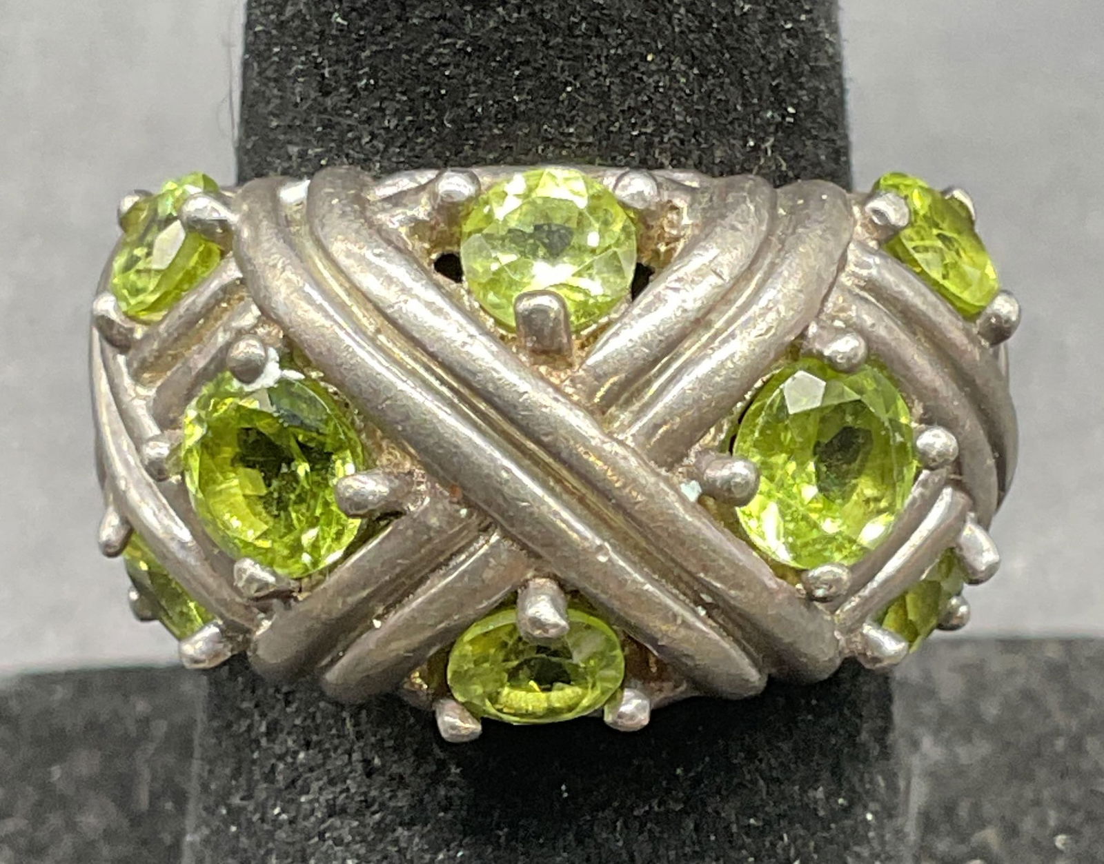 NF Sterling Silver Green Semiprecious Ring (1 of 6)