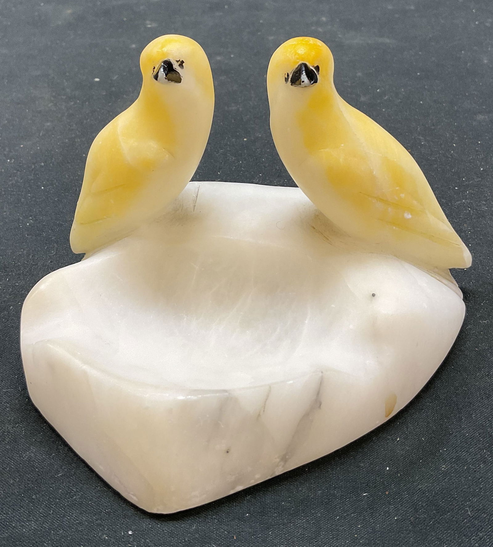 Vintage Alabaster Bird Trinket Dish (1 of 9)