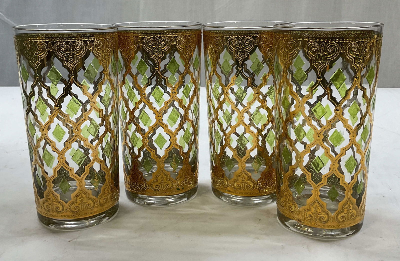 Set 4 SGND Culver Gilt Valencia Highball Glasses (1 of 8)