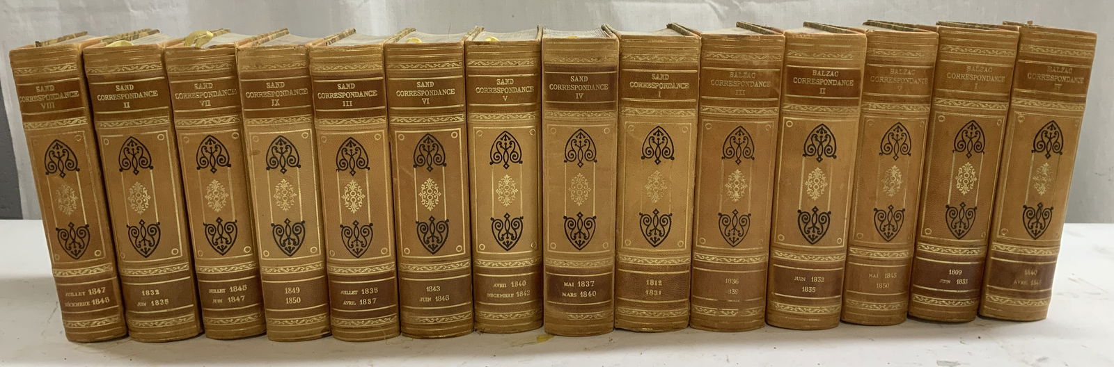 14 French Leather Bks Sand 1812-50 Balzac 1809-50 (1 of 12)