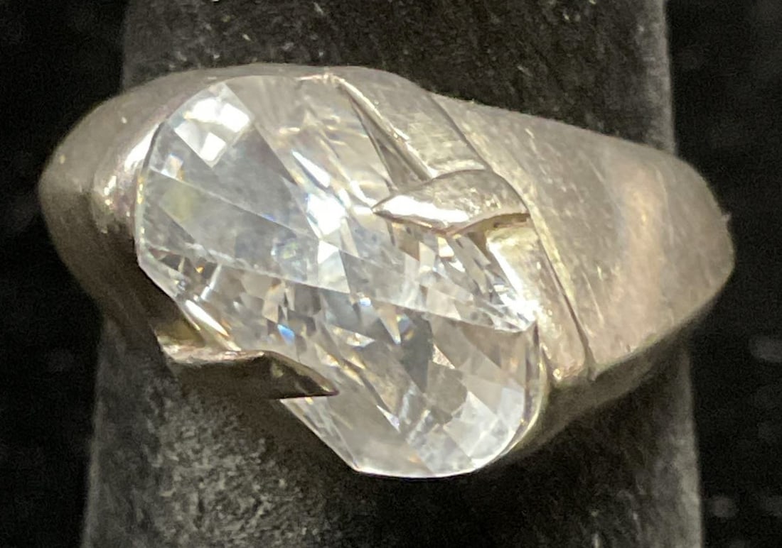 Vintage Sterling Silver Semiprecious Ring (1 of 6)