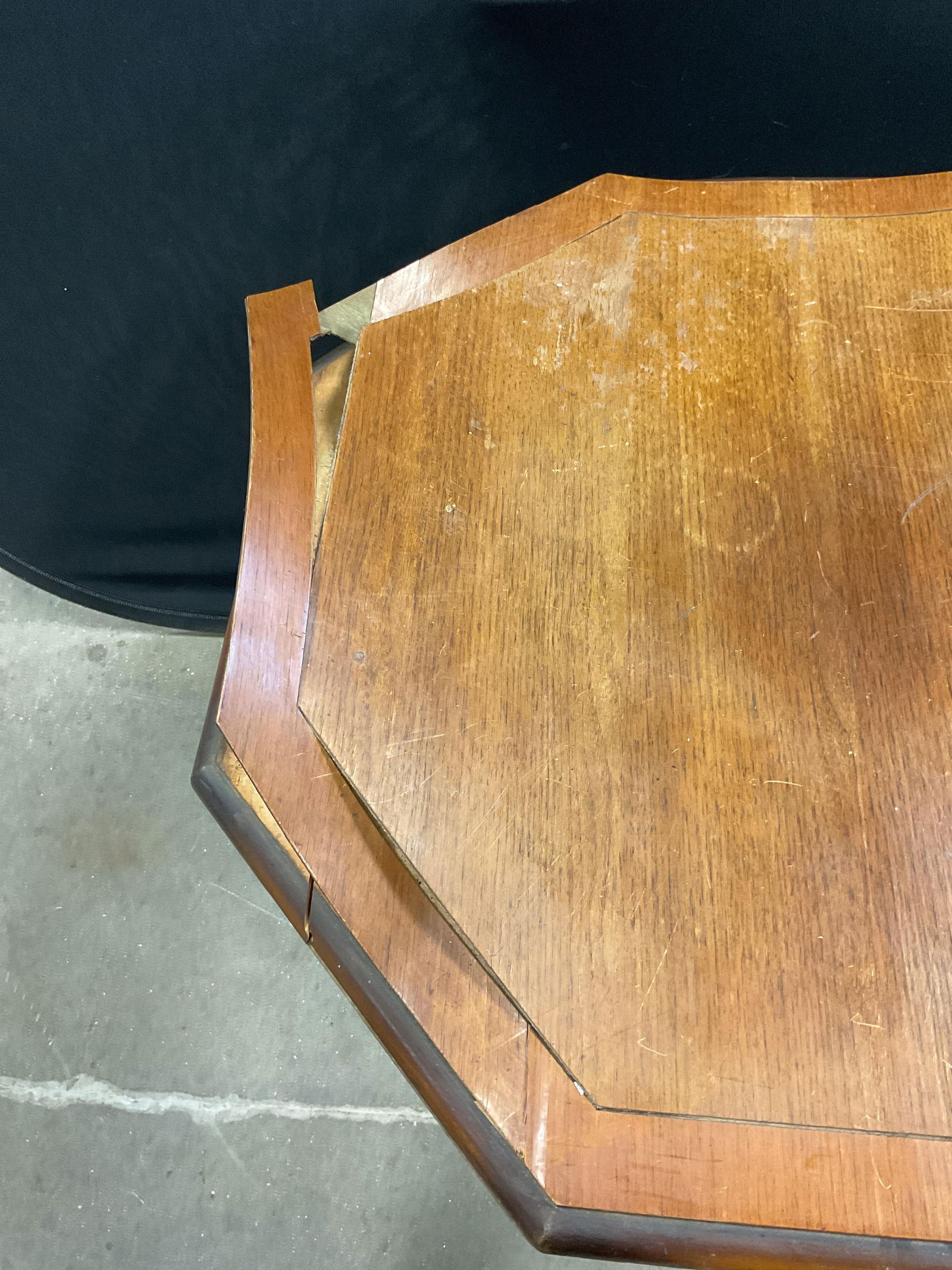 Regency Style Octagonal Wood Side Table - 3