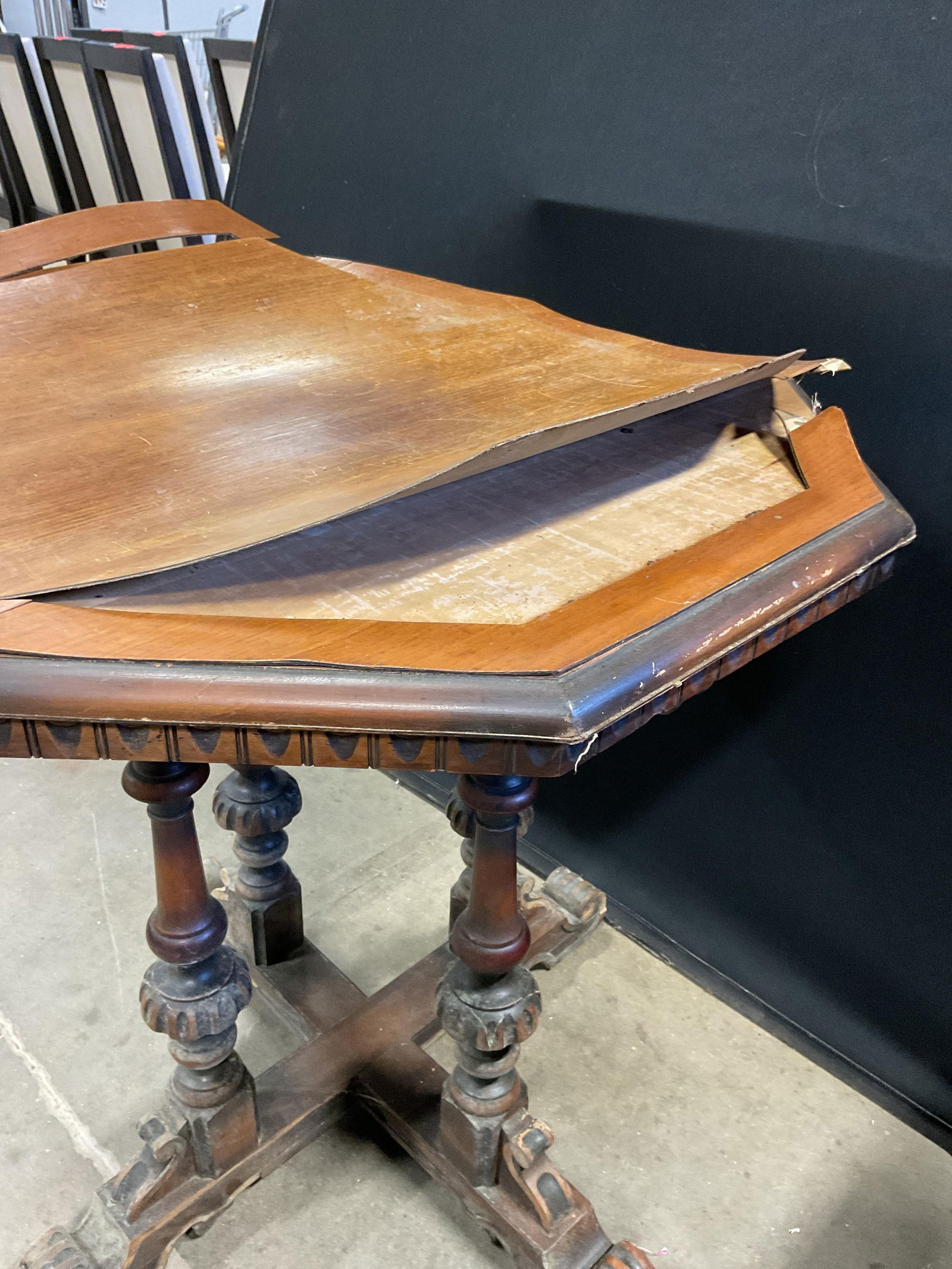 Regency Style Octagonal Wood Side Table - 4