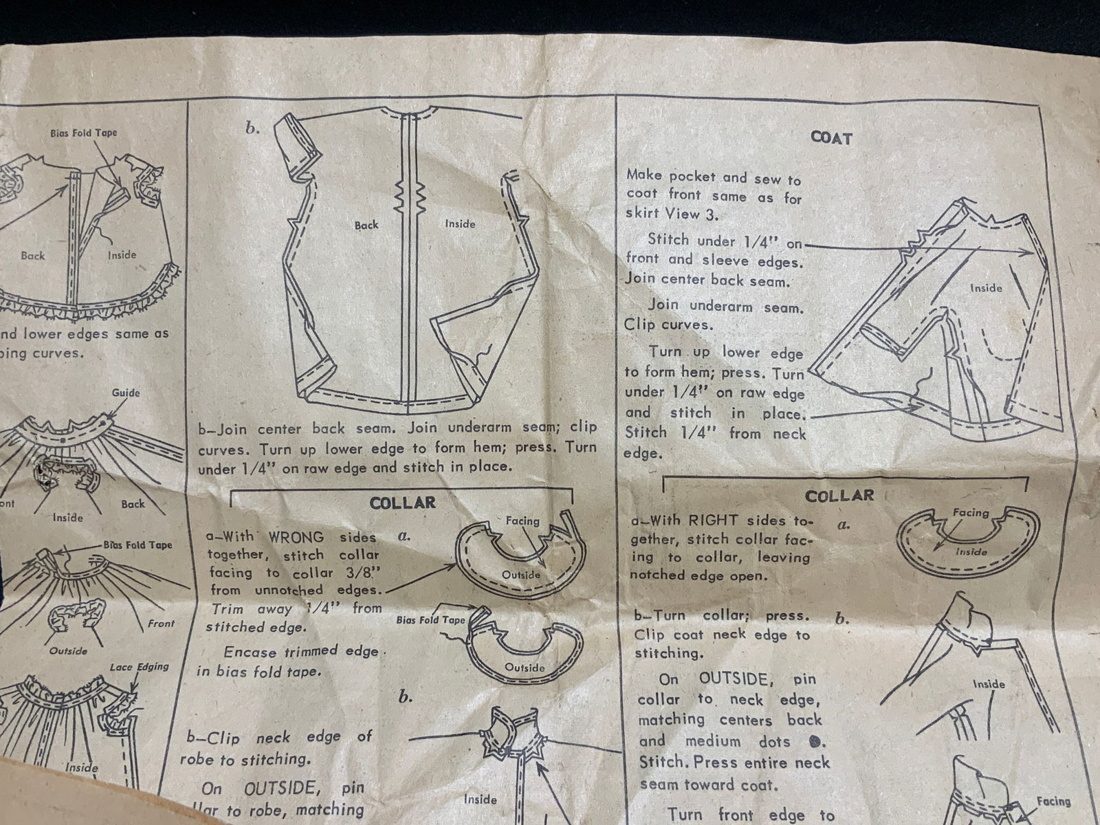 Vtg Simplicity Printed Sewing Pattern 22in - 5