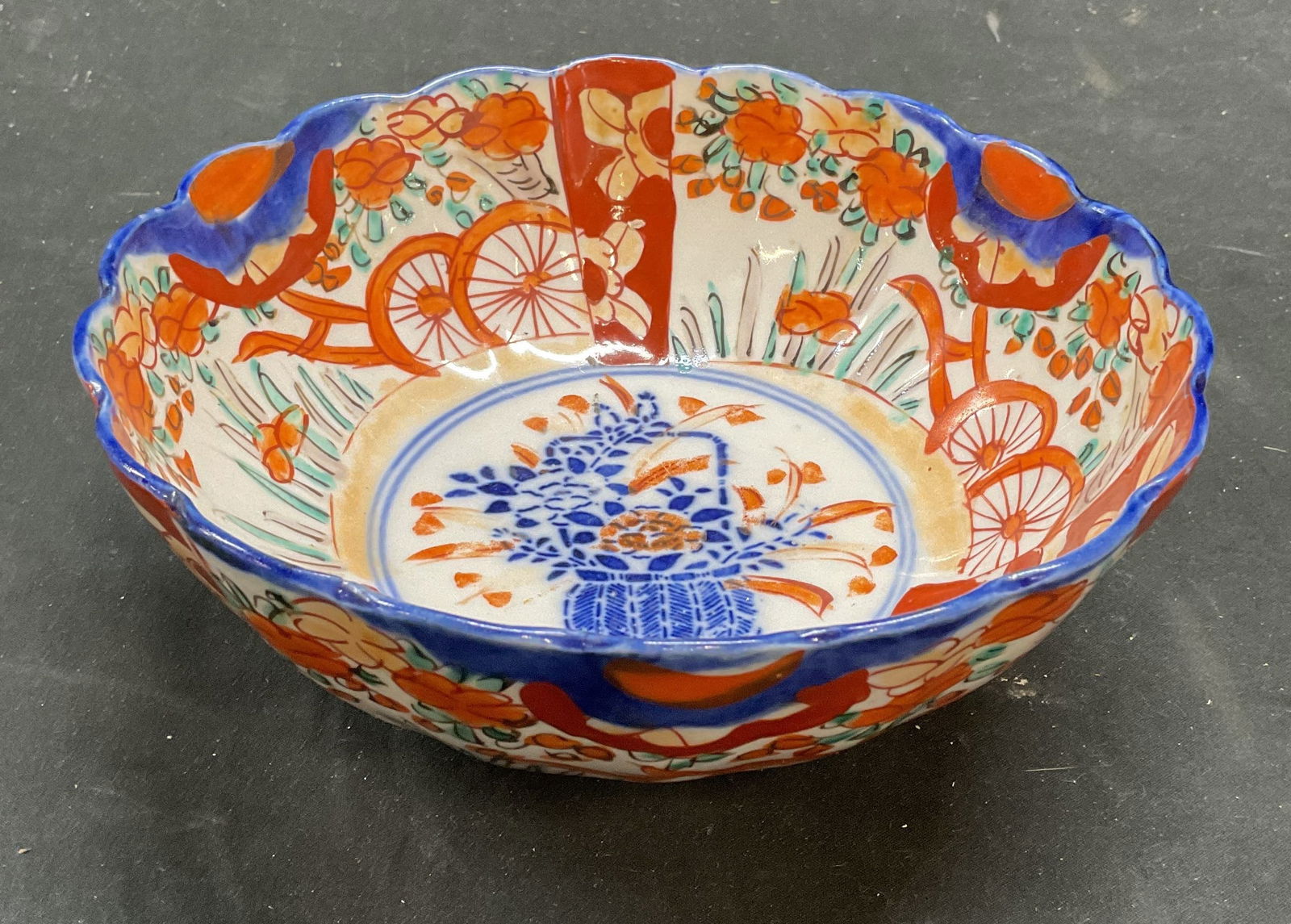 Vintage Japanese Imari Floral Porcelain Bowl (1 of 6)