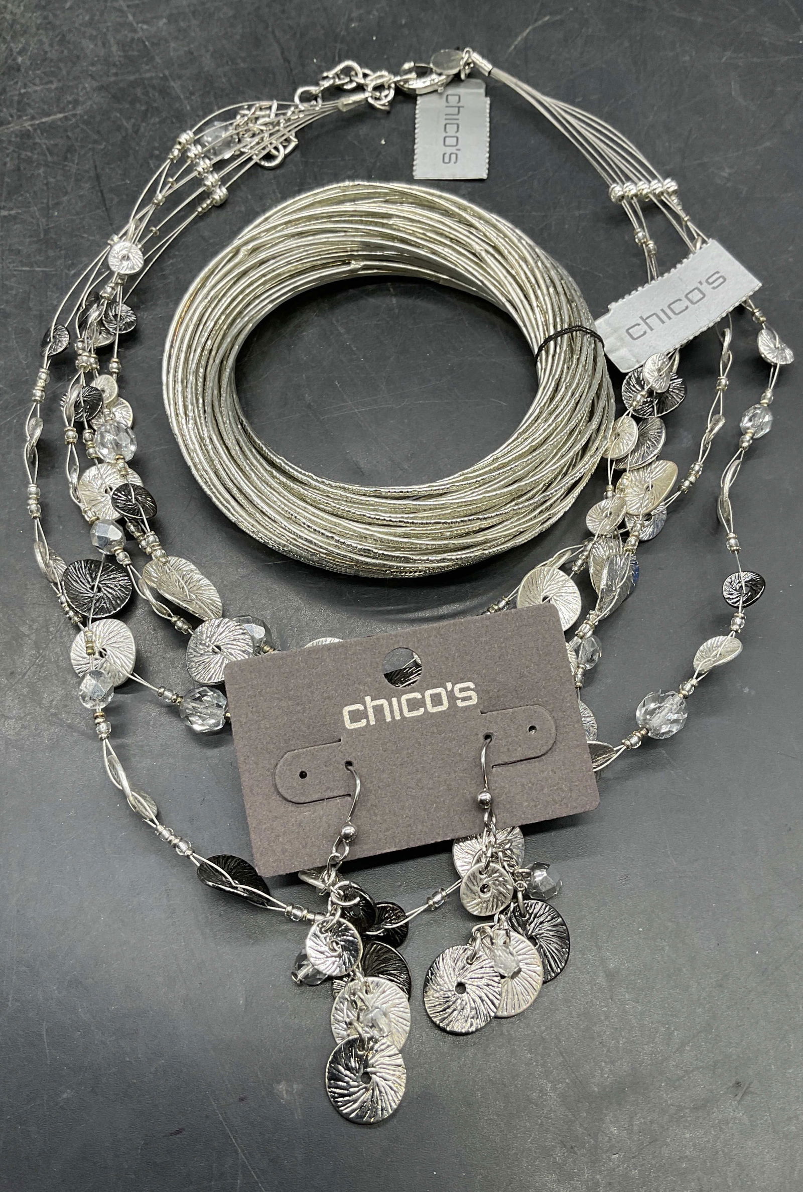 Lot 3 Chicos Bracelet, Necklace, Earrings NWT (1 of 7)