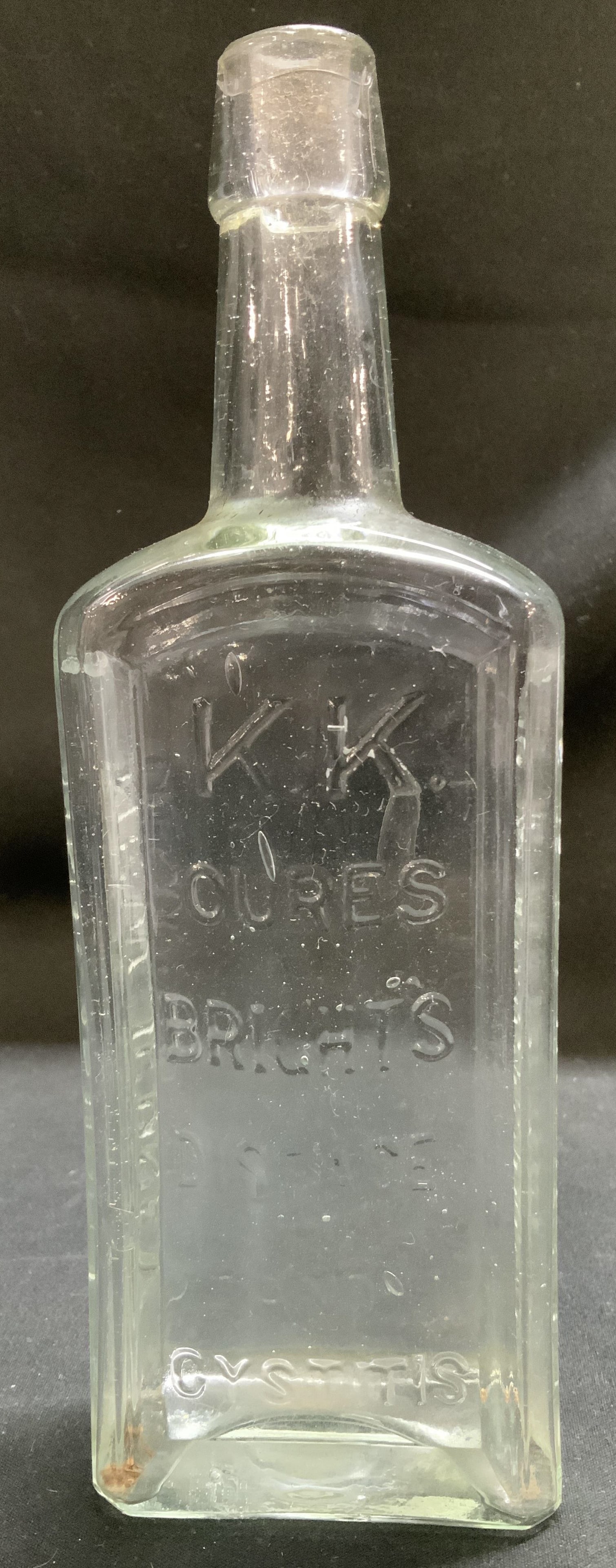 Antique K.K. Medicine Co. Embossed Bottle (1 of 7)