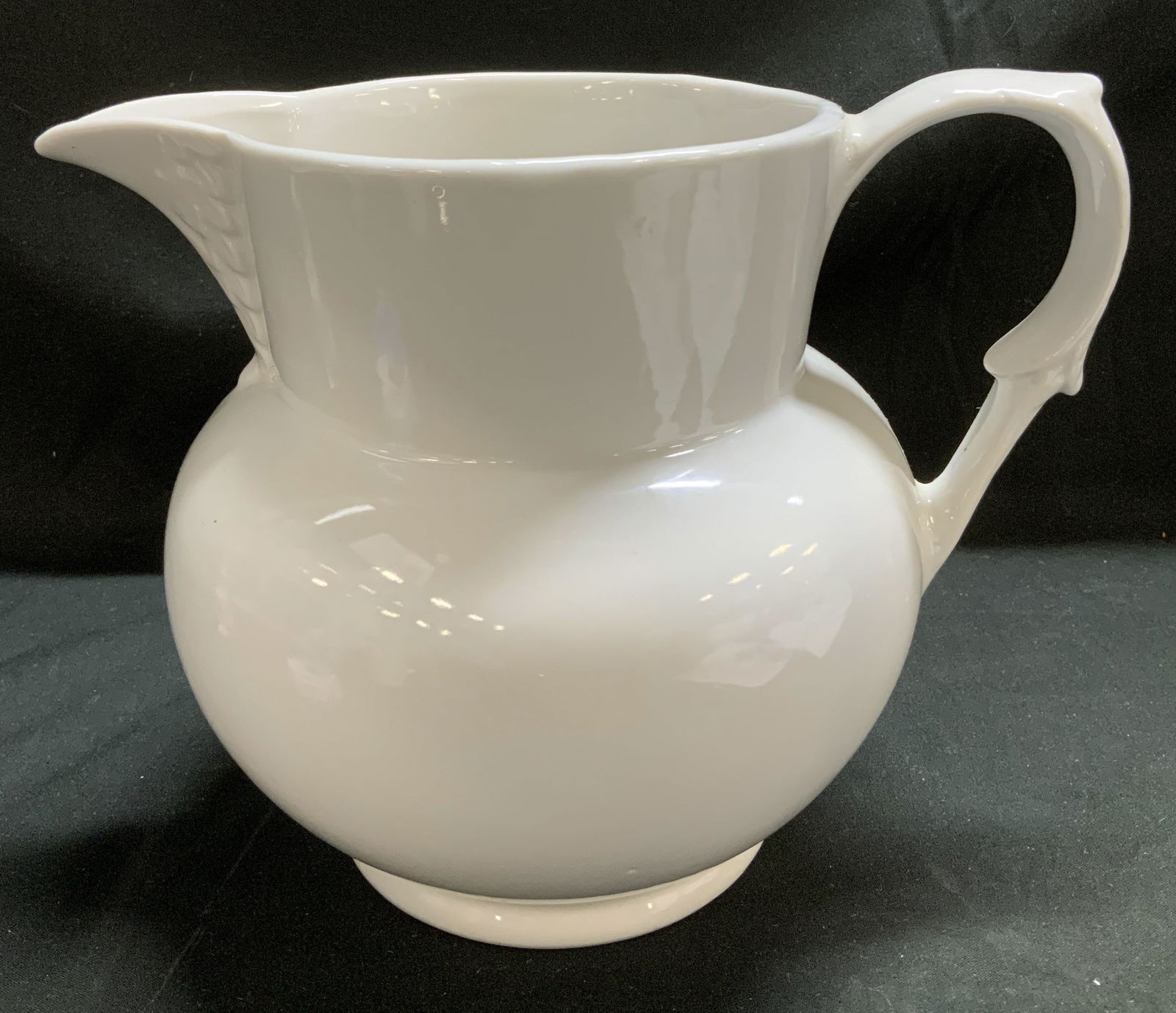 Vntg White Glazed Porcelain Pitcher BRAZIL (1 of 6)