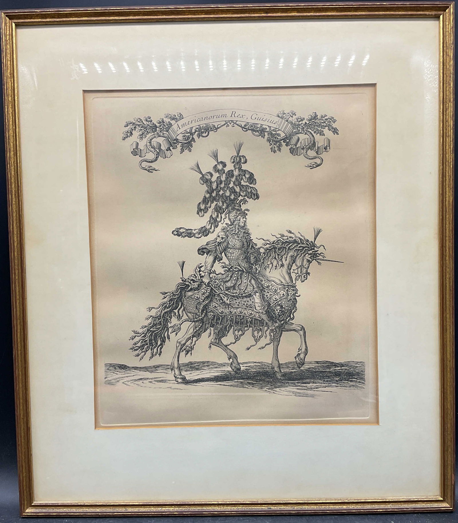 Framed Le Duc De Guise Henry II Engraving (1 of 6)