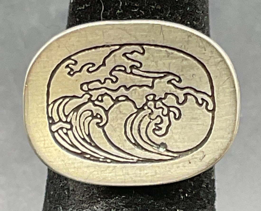 Chisai Sterling Silver Ocean Waves Ring (1 of 6)