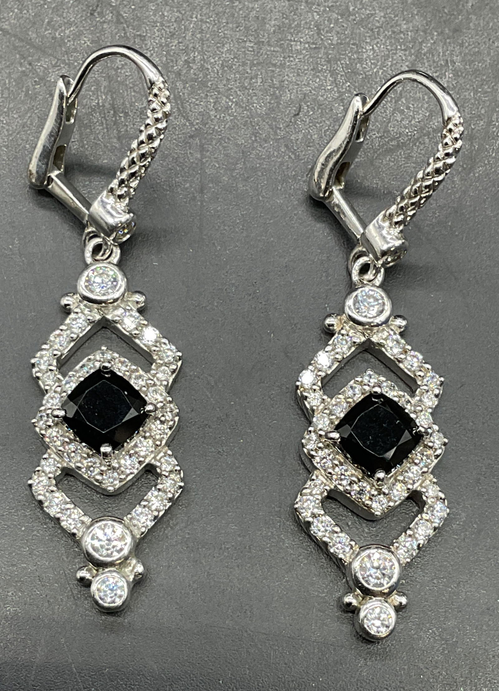 Judith Ripka Sterling Silver Semiprecious Earrings (1 of 6)