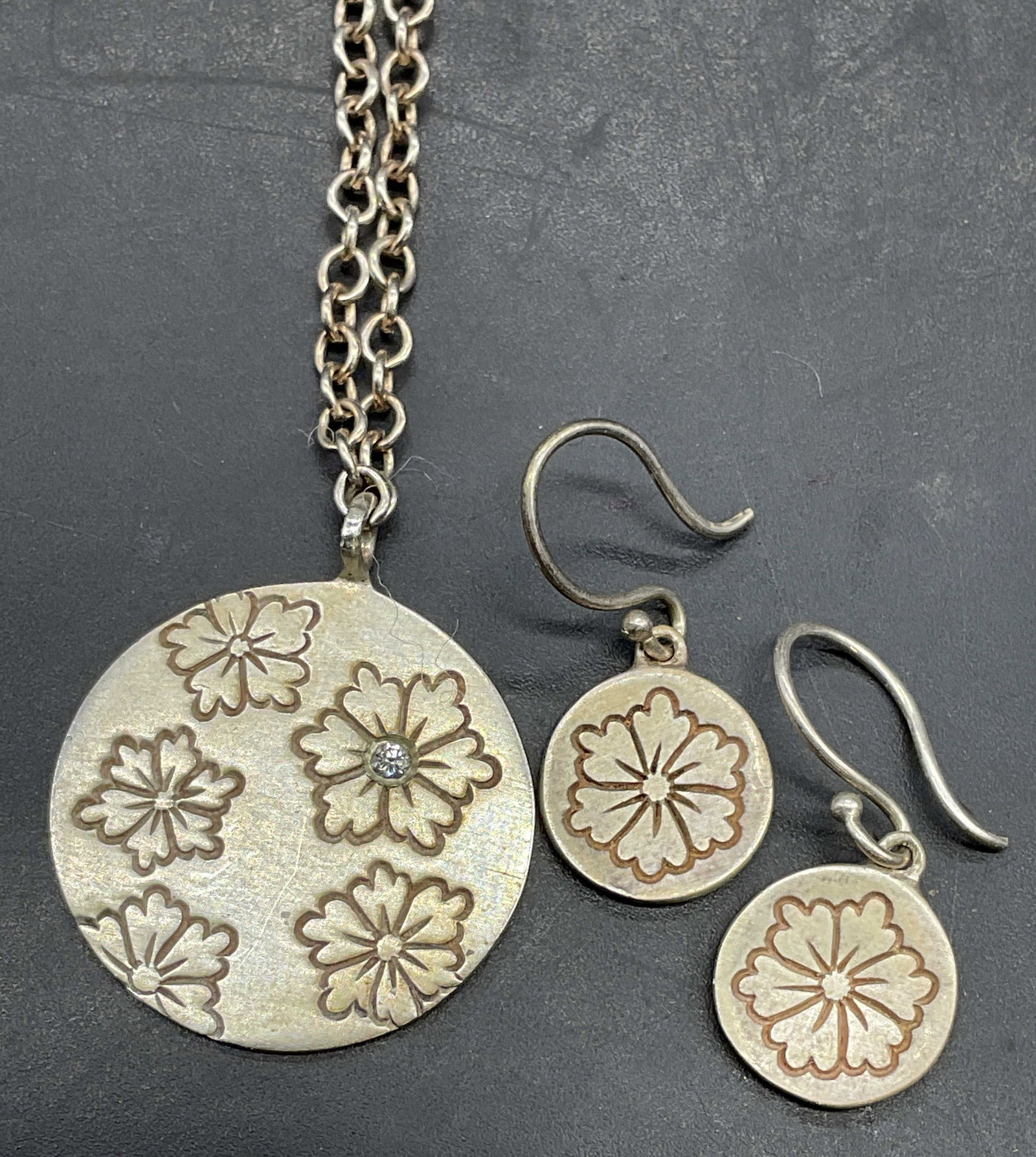 Lot 2 Me&Ro Sterling Silver Flower Earrings + (1 of 6)