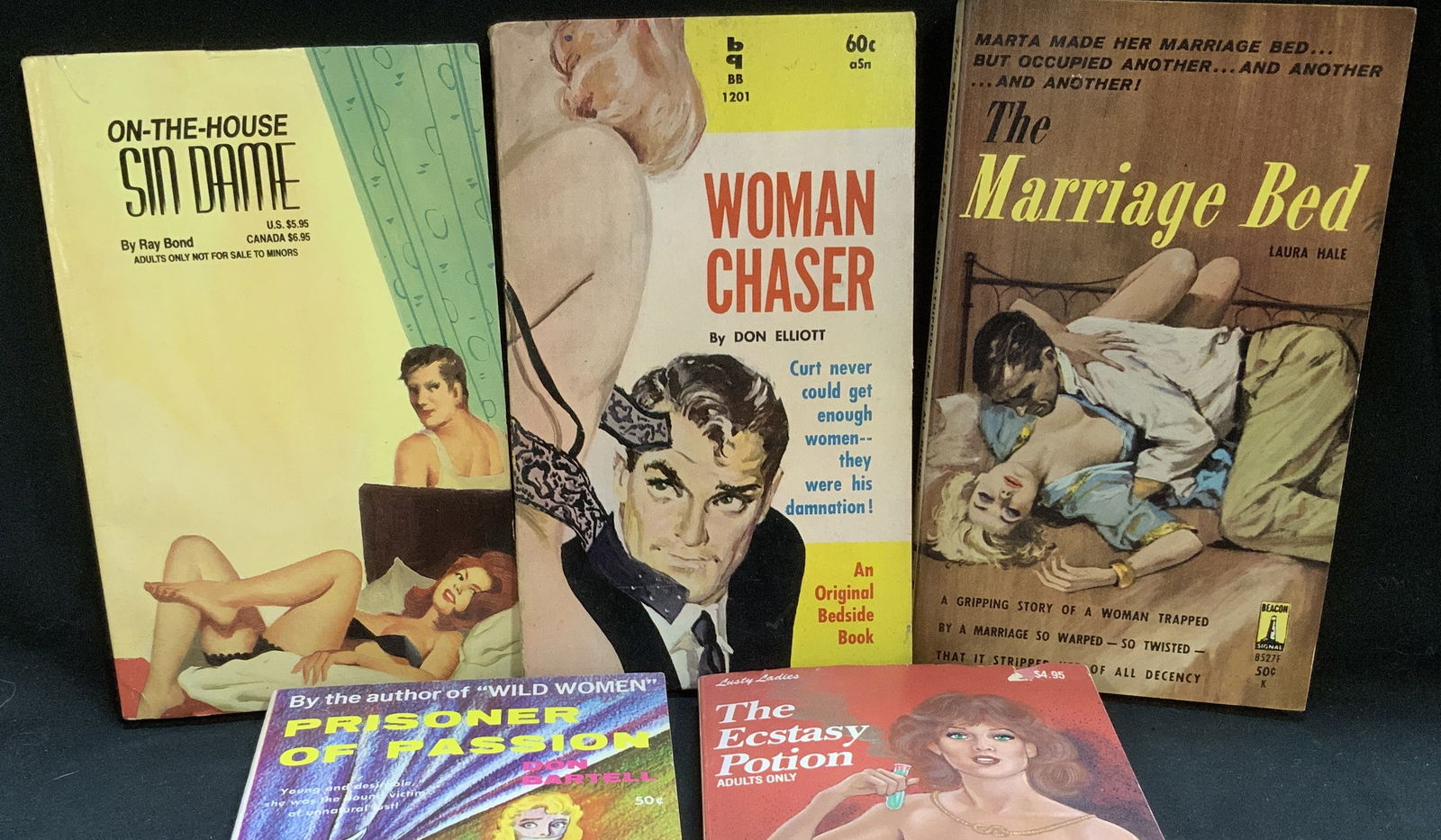 Lot 5 Pulp Fiction Erotica 1960-1990s Bks ELLIOTT (1 of 11)