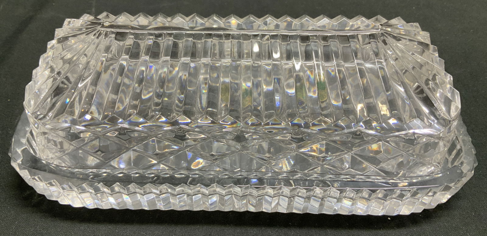 Waterford Crystal Covered Butter Dish IRELAND (1 of 6)