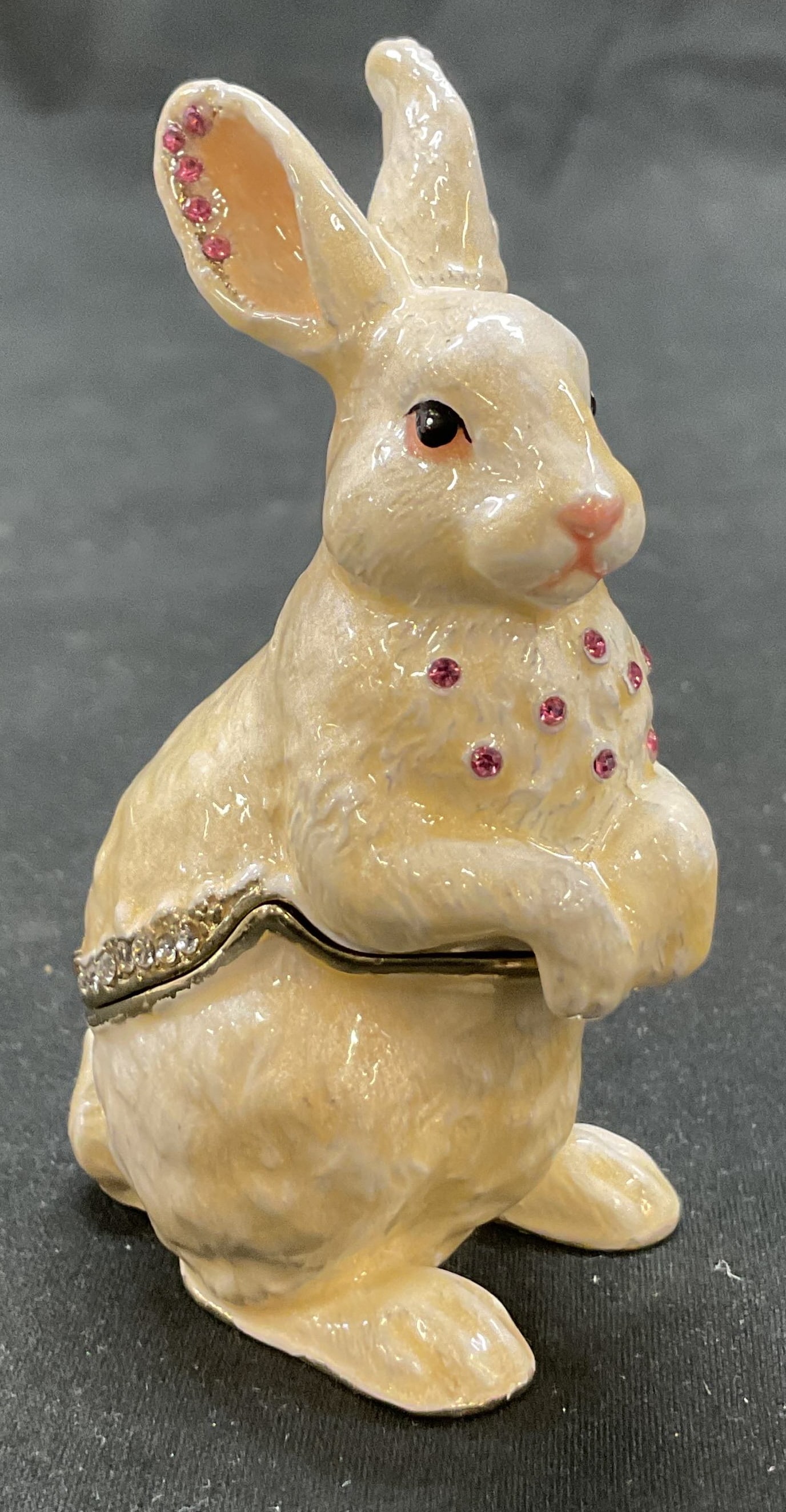 Vintage Decorative Hinged Rabbit Trinket Box (1 of 10)