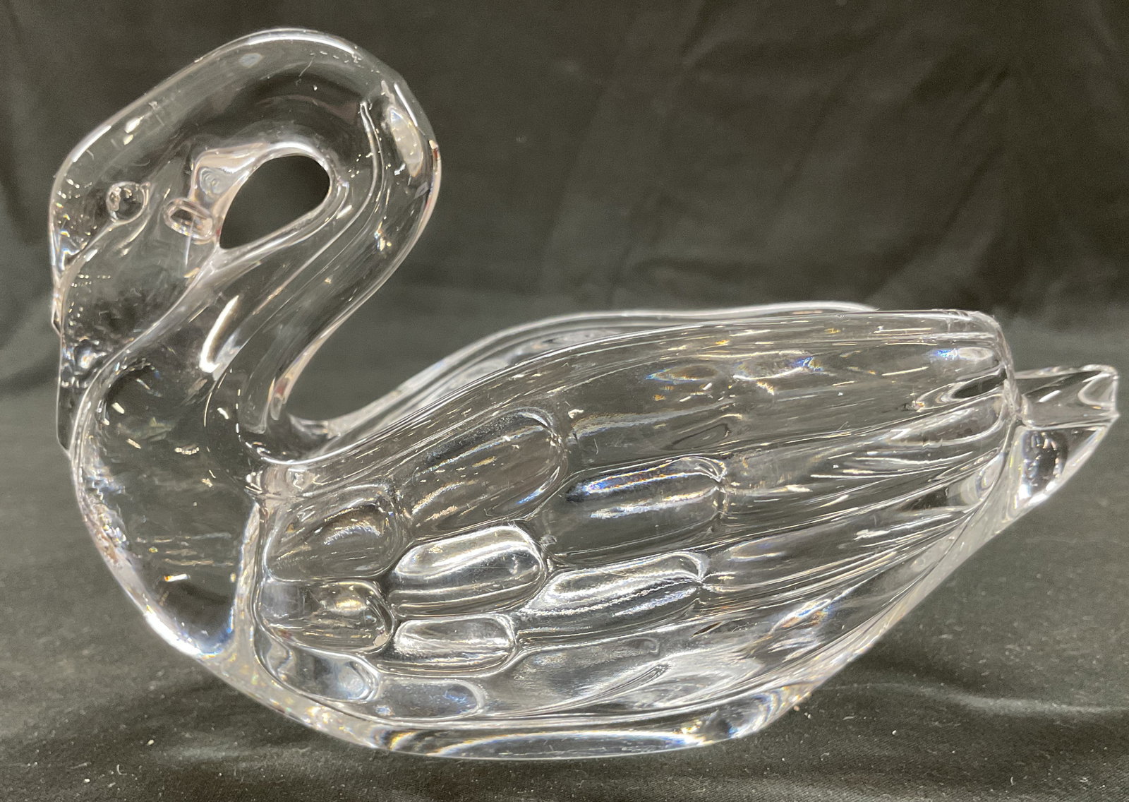 Vintage Hand Blown Glass Swan Trinket Dish (1 of 12)