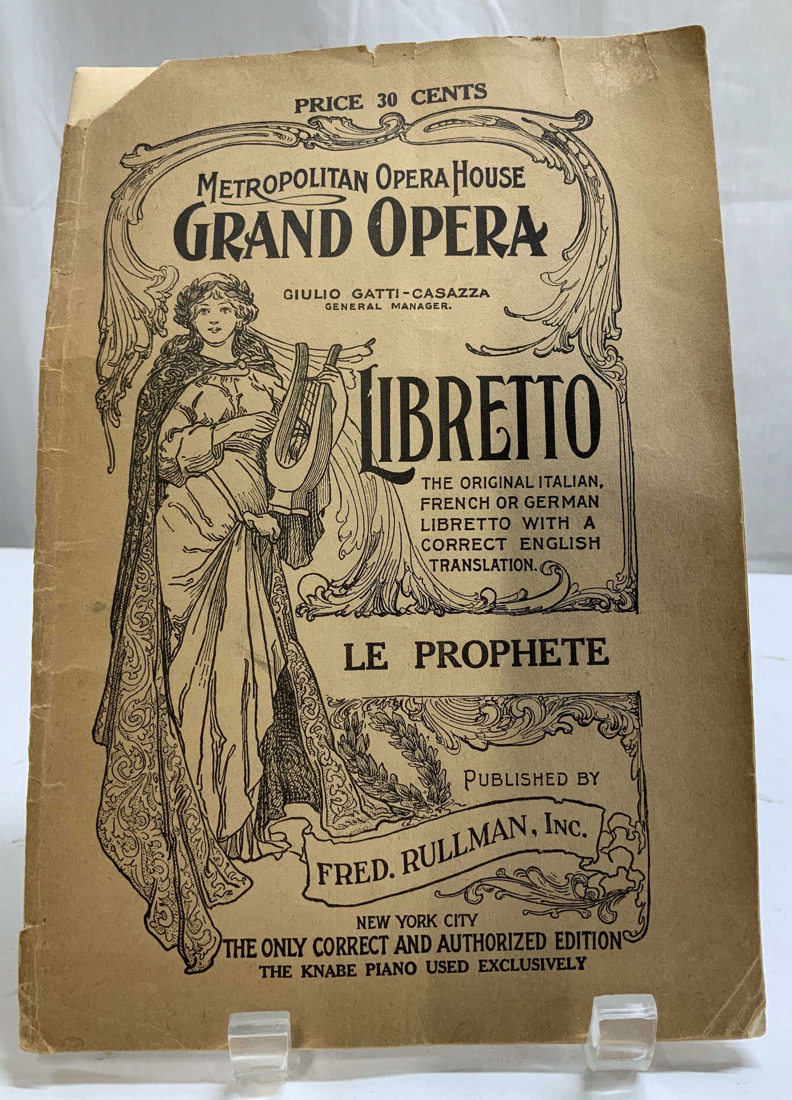 Vtg Metropolitan Opera House Grand Opera Libretto (1 of 8)