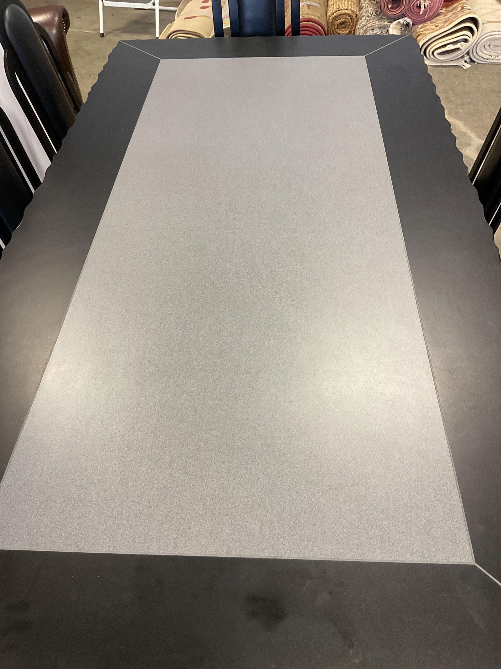 Vintage Black Dining Table & Chairs - 10