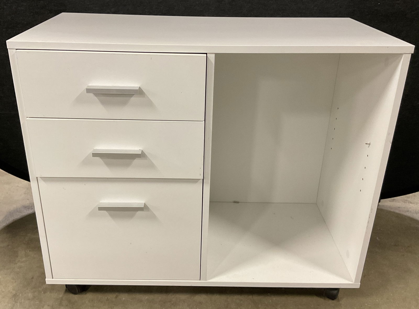 Vintage White Wooden Storage Cabinet (1 of 8)
