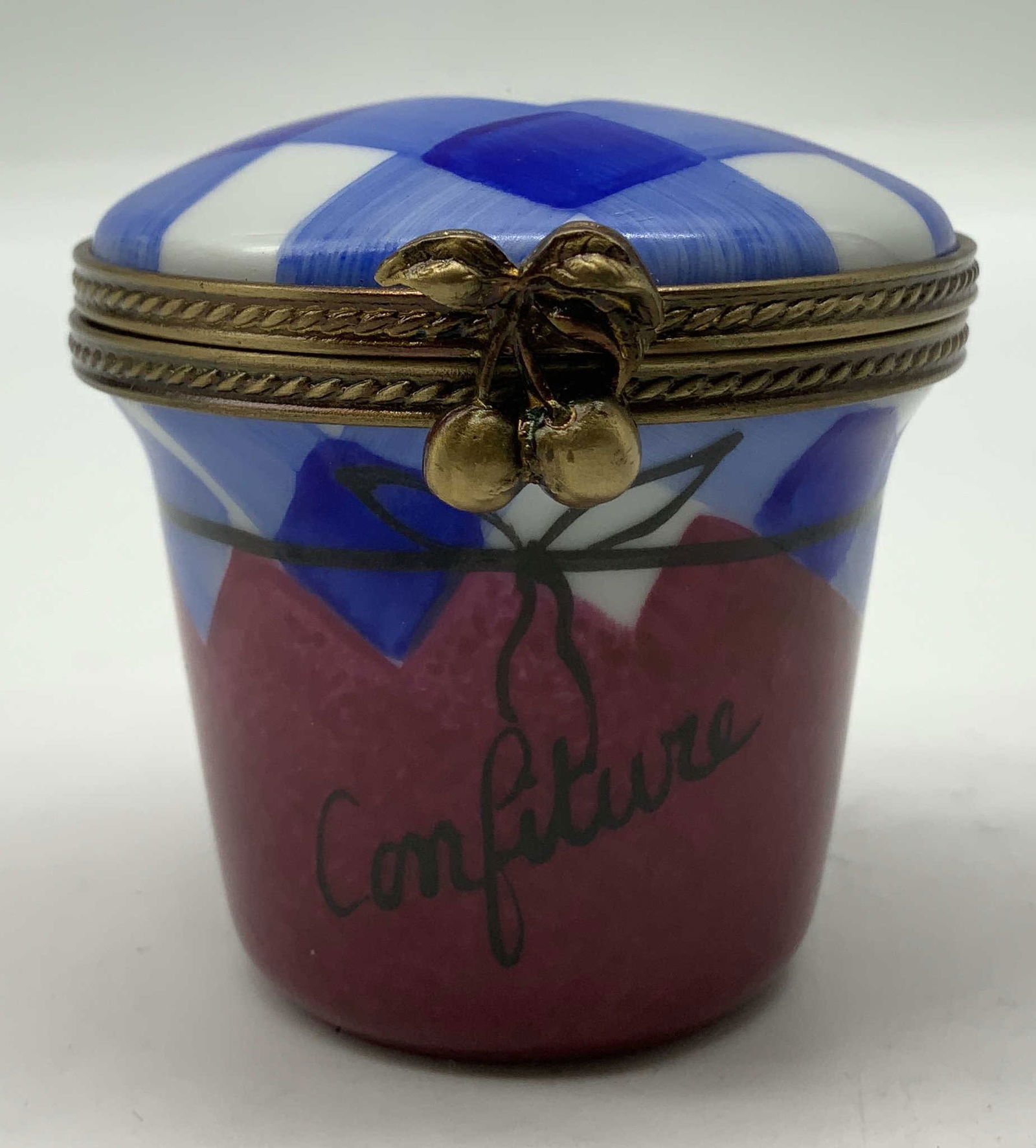 Limoges Confiture Hand Painted Trinket Box FRANCE (1 of 7)