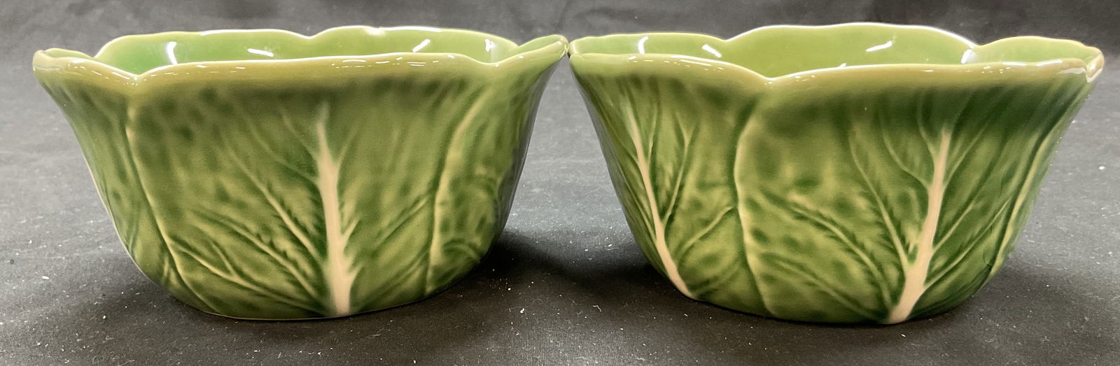 Set 2 Bordallo Pinheiro Ceramic Bowls Portugal (1 of 9)