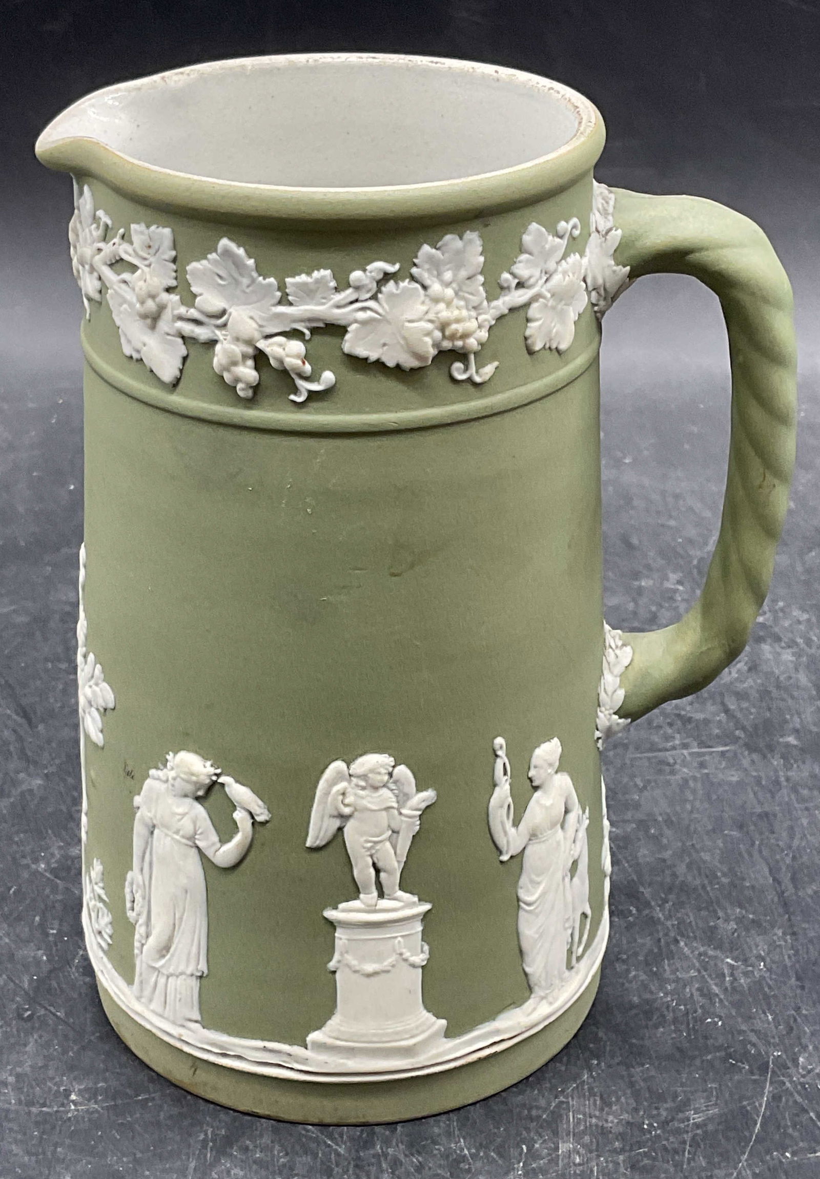 Wedgwood Green Jasperware Milk Pitcher (1 of 6)