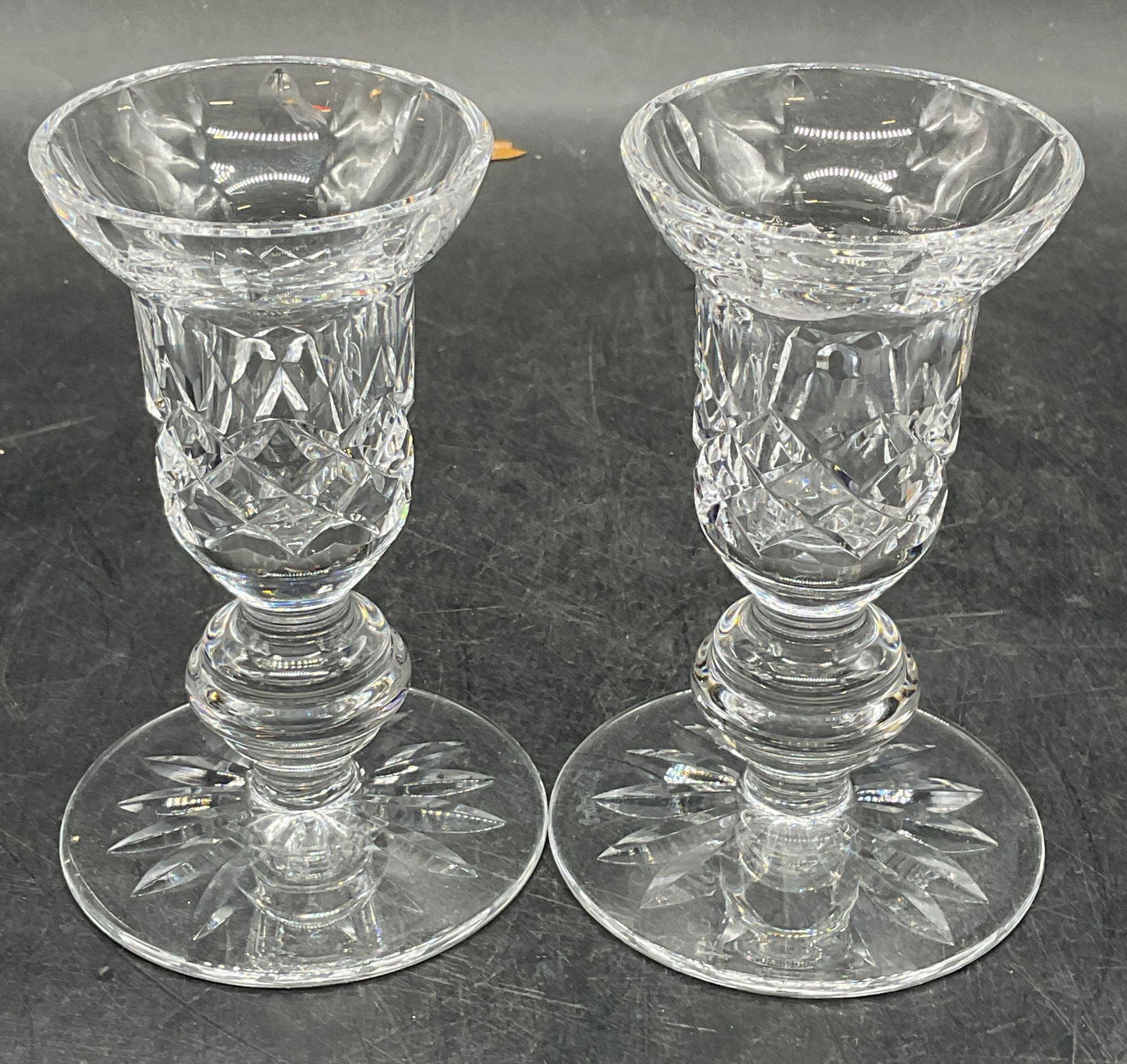 Pair Waterford Crystal Lismore Candlesticks (1 of 6)