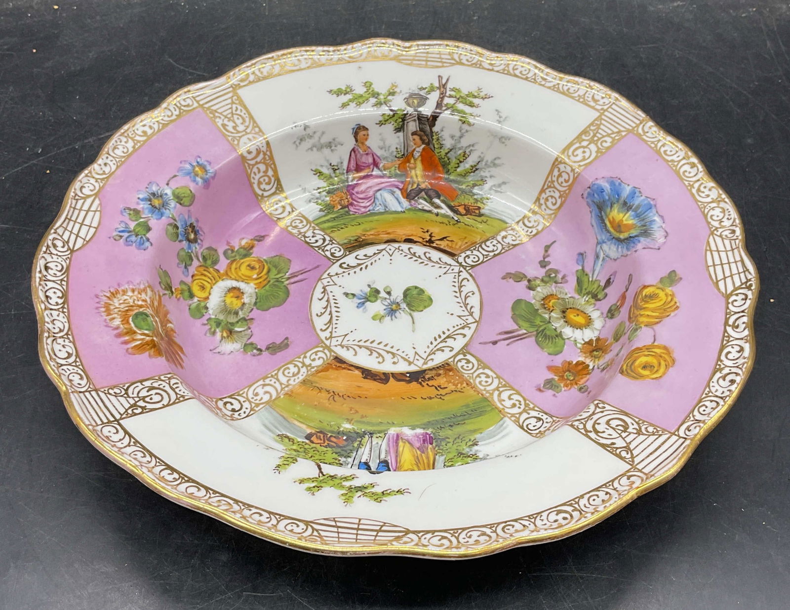 Vintage Meissen Hand Painted Porcelain Bowl (1 of 6)