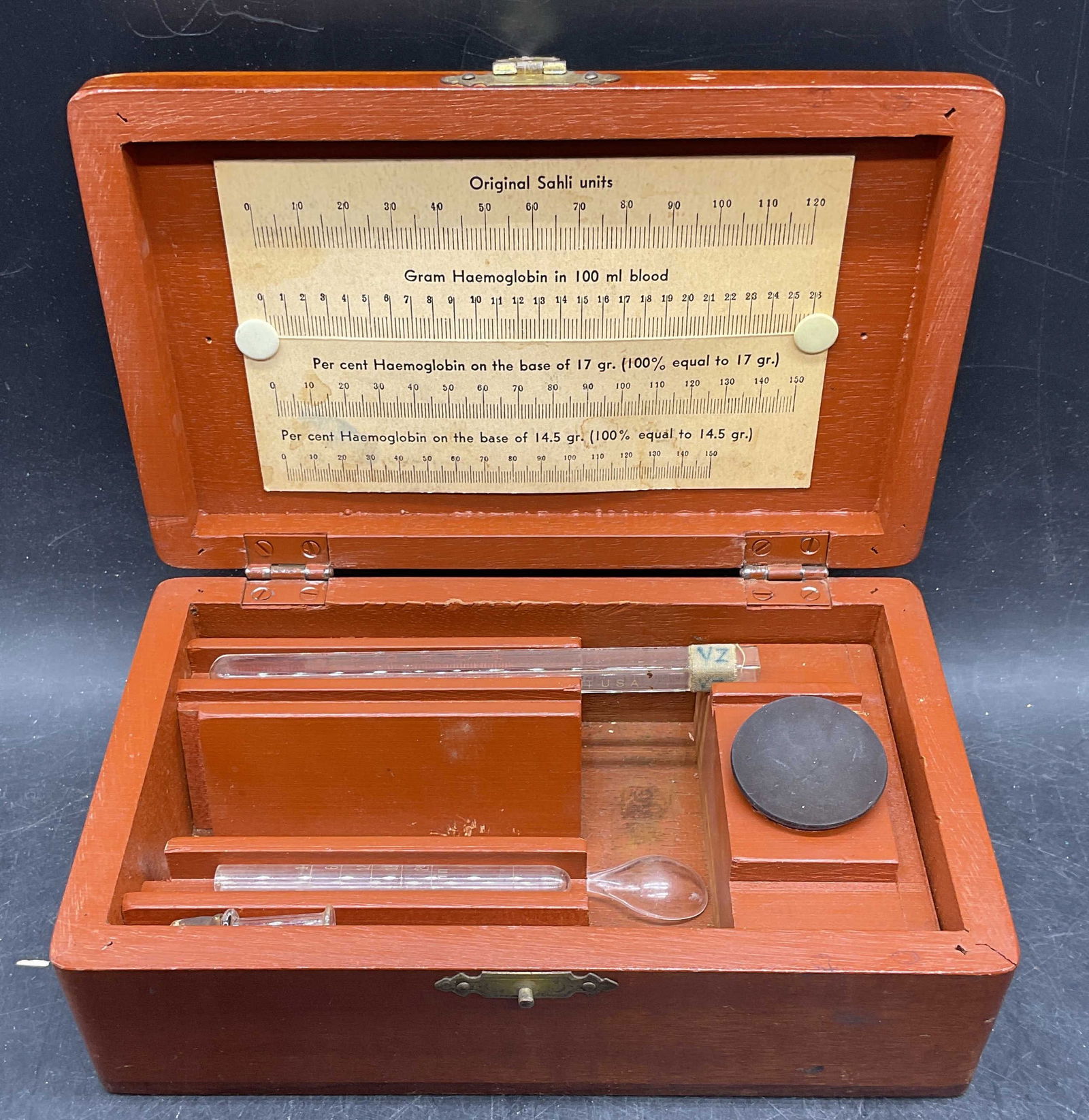 Antq Sahli Haemoglobinometer Set, Wood Box (1 of 6)