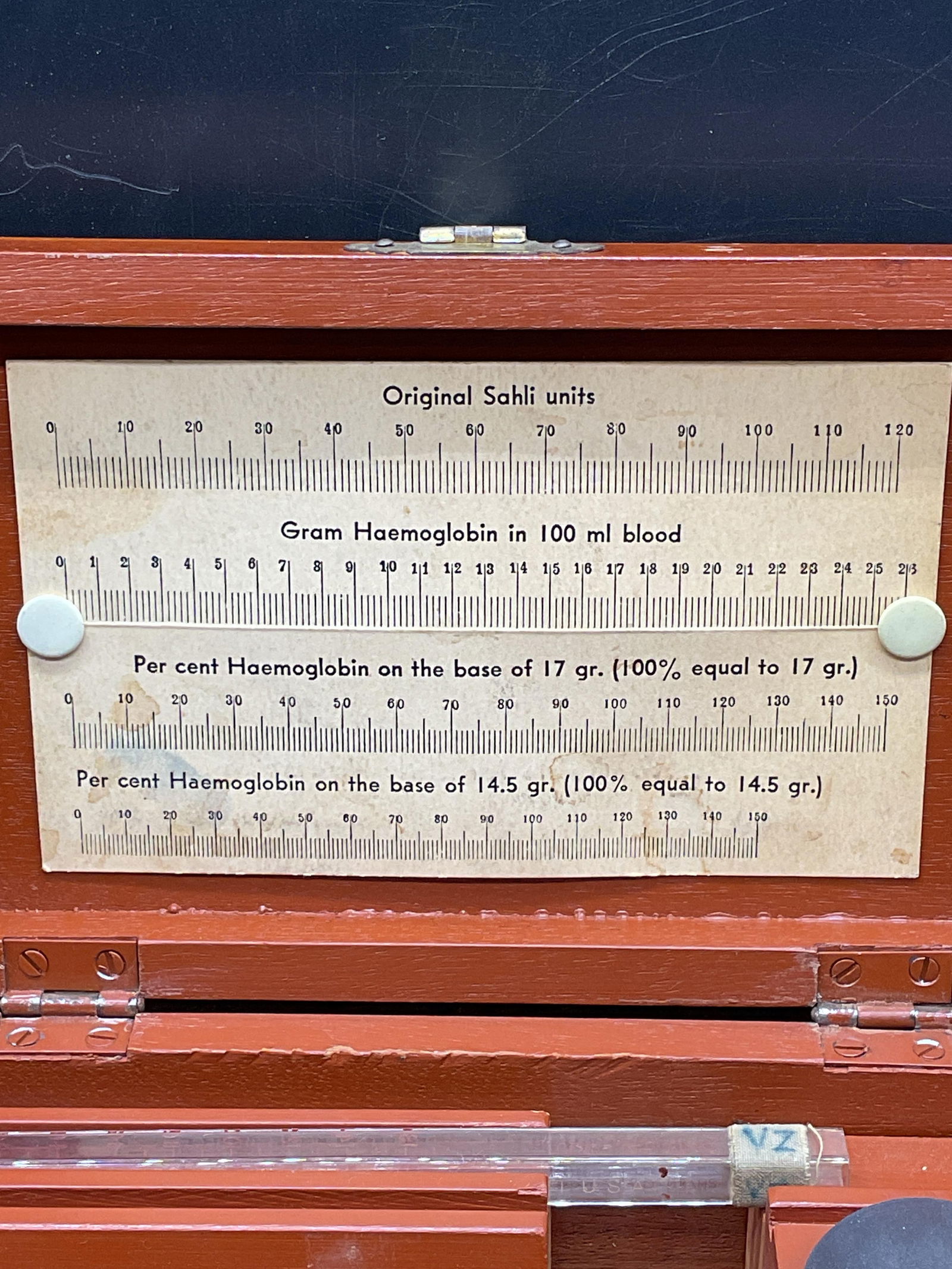 Antq Sahli Haemoglobinometer Set, Wood Box - 2