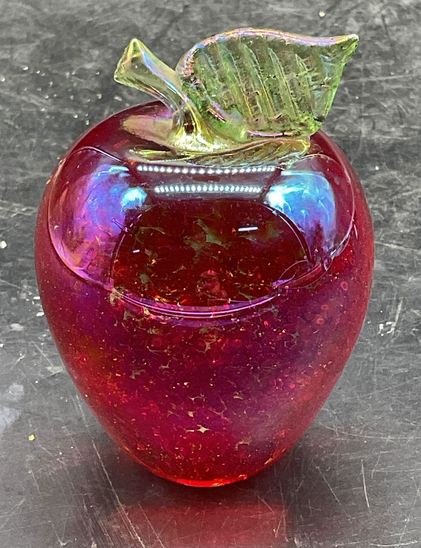 1986Vtg Port of Seattle Art Glass Appl Paperweight (1 of 6)