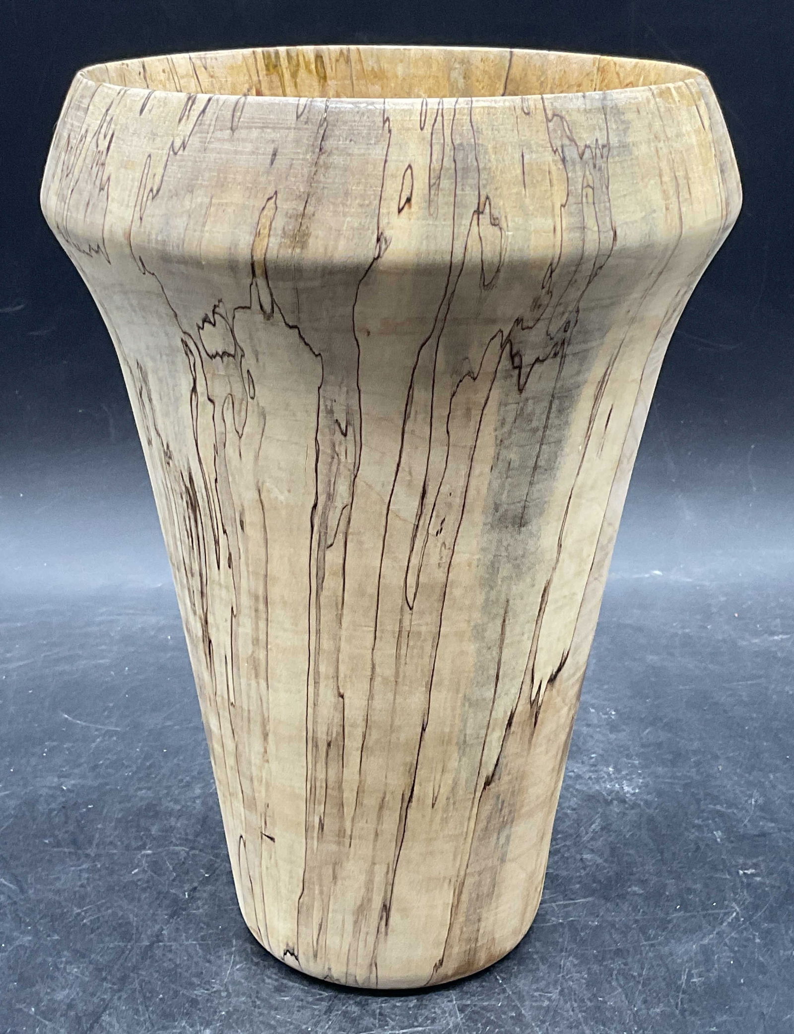 Signed Artisan Hand Turned Wood Vase (1 of 6)