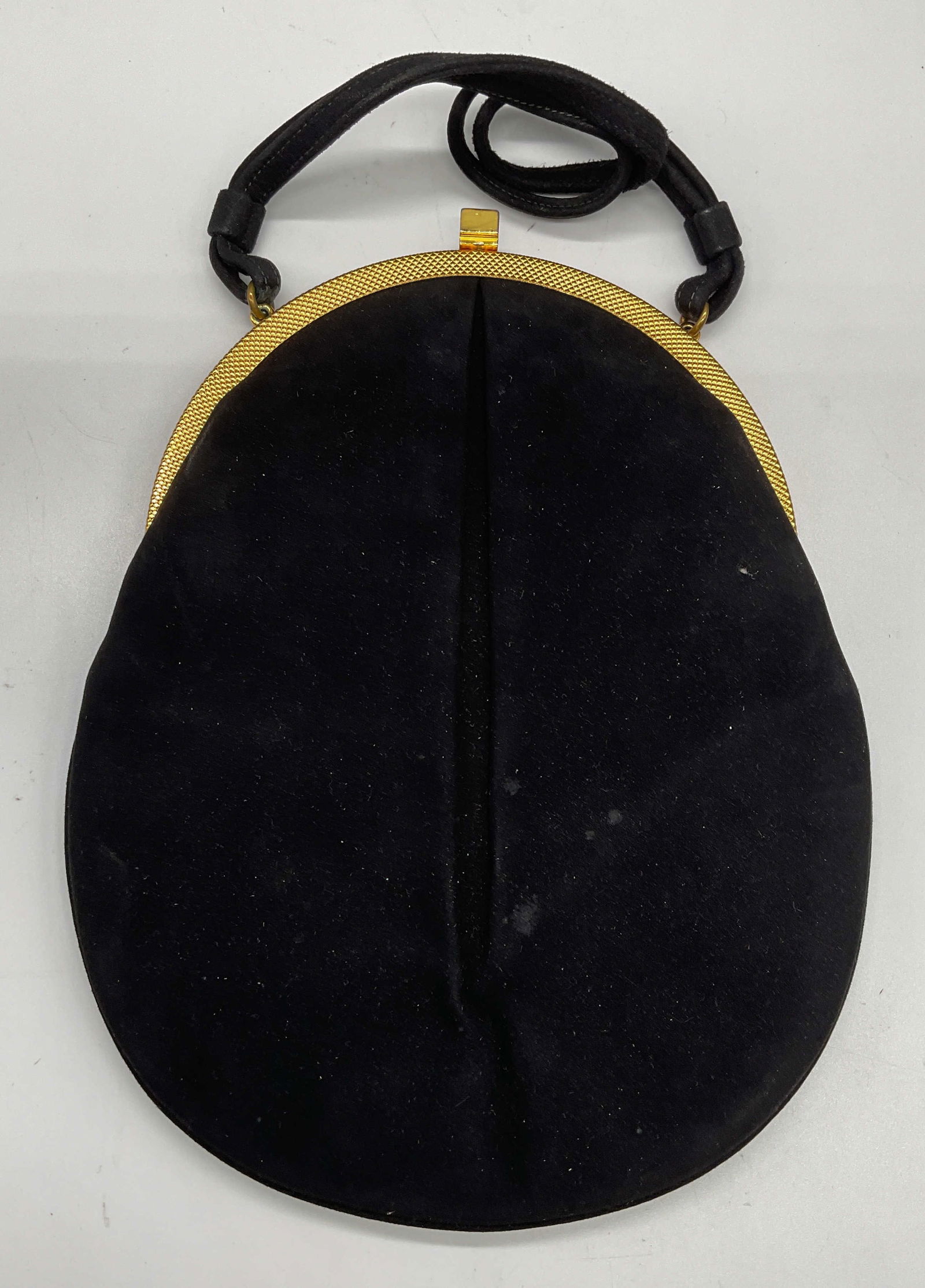 Vintage Coblentz Black Microsuede Handbag (1 of 6)
